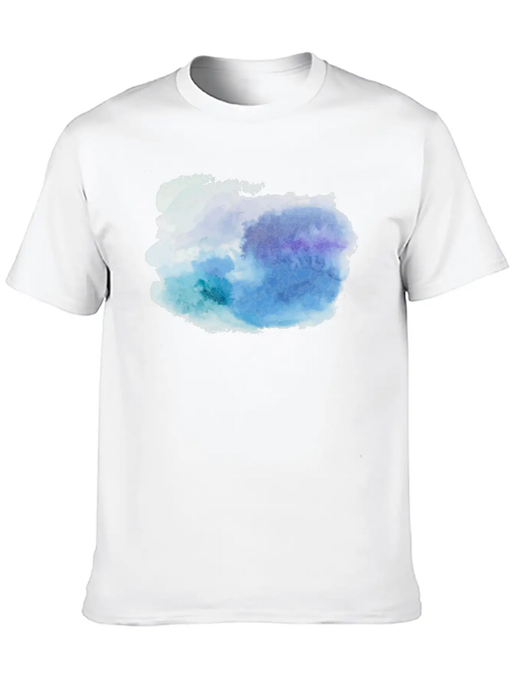 Watercolor Unisex Casual T-Shirt – Clean Design For Daily Comfort