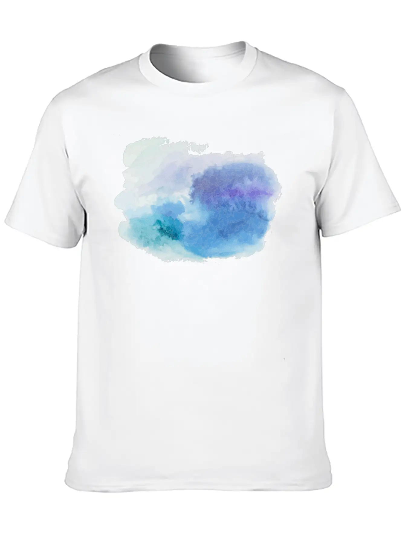 Watercolor Unisex Casual T-Shirt – Clean Design For Daily Comfort