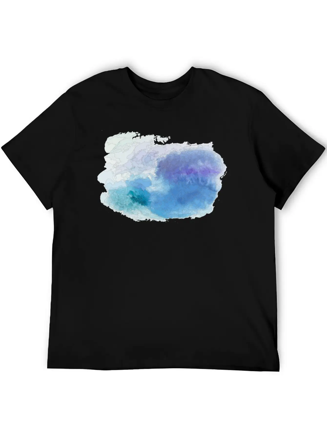 Watercolor Unisex Casual T-Shirt – Clean Design For Daily Comfort