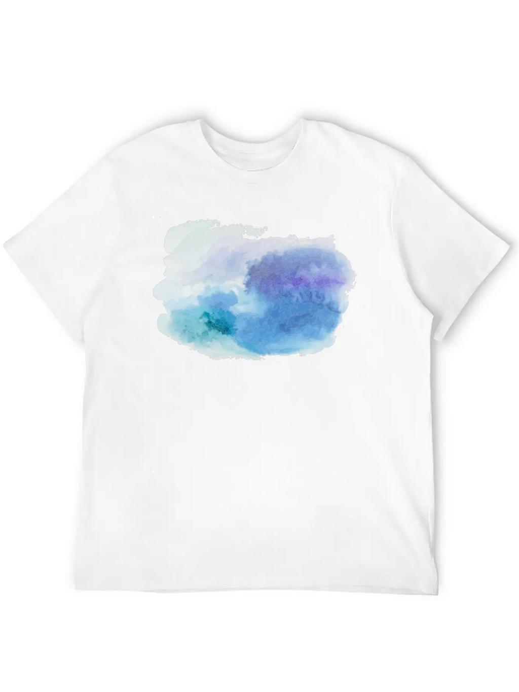 Watercolor Unisex Casual T-Shirt – Clean Design For Daily Comfort