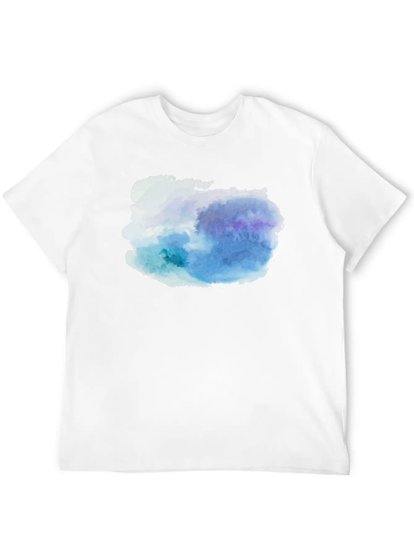 Watercolor Unisex Casual T-Shirt – Clean Design For Daily Comfort