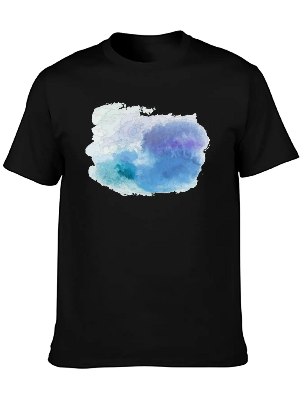 Watercolor Unisex Casual T-Shirt – Clean Design For Daily Comfort