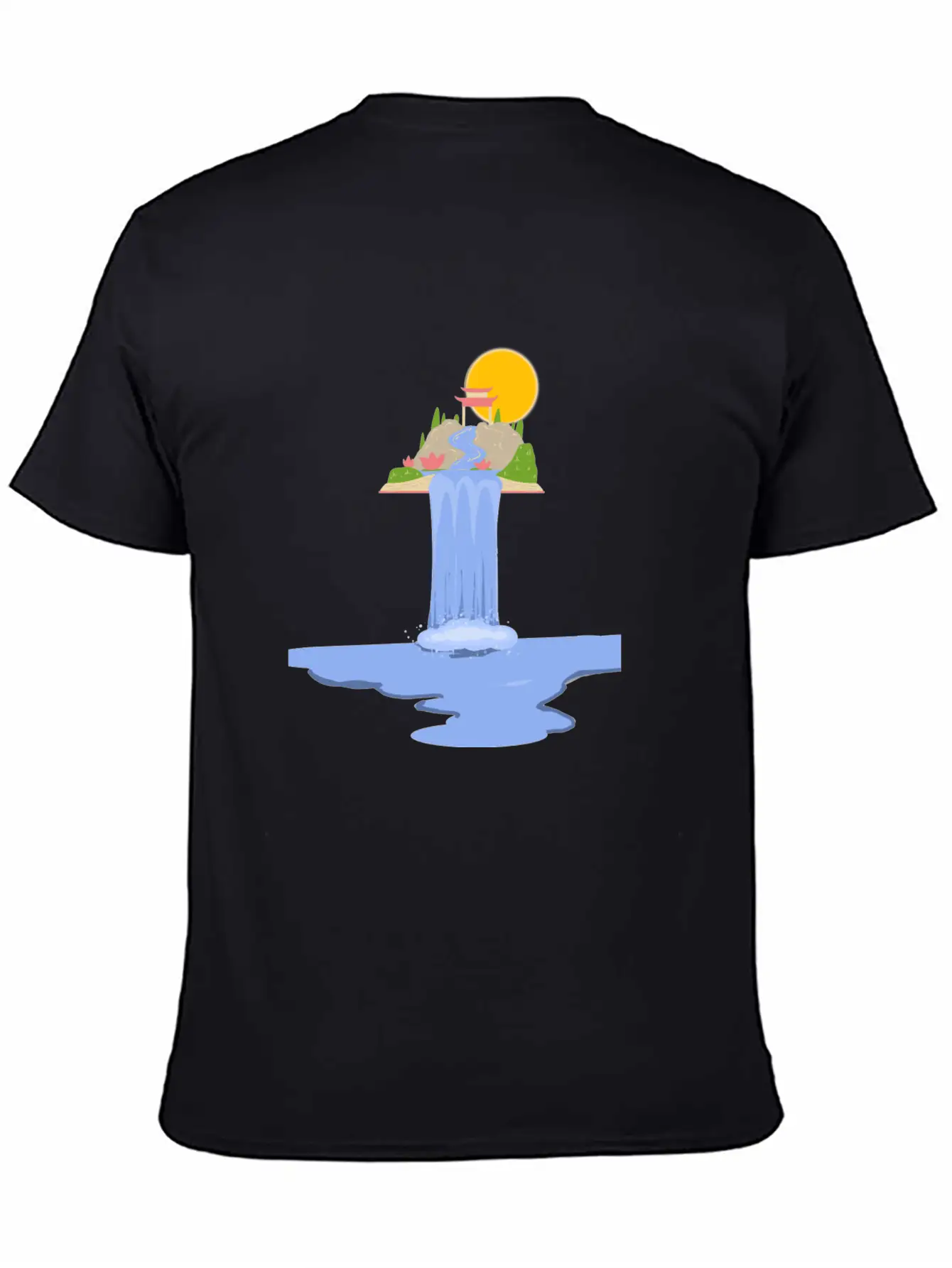 Waterfall Breathable Soft Cotton T-Shirt – Timeless Casual Look