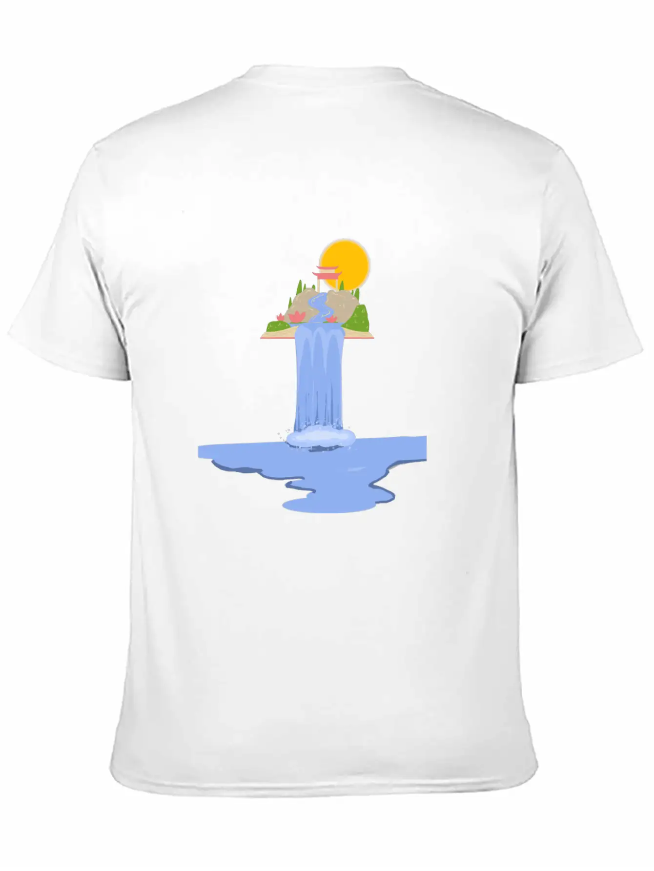 Waterfall Breathable Soft Cotton T-Shirt – Timeless Casual Look