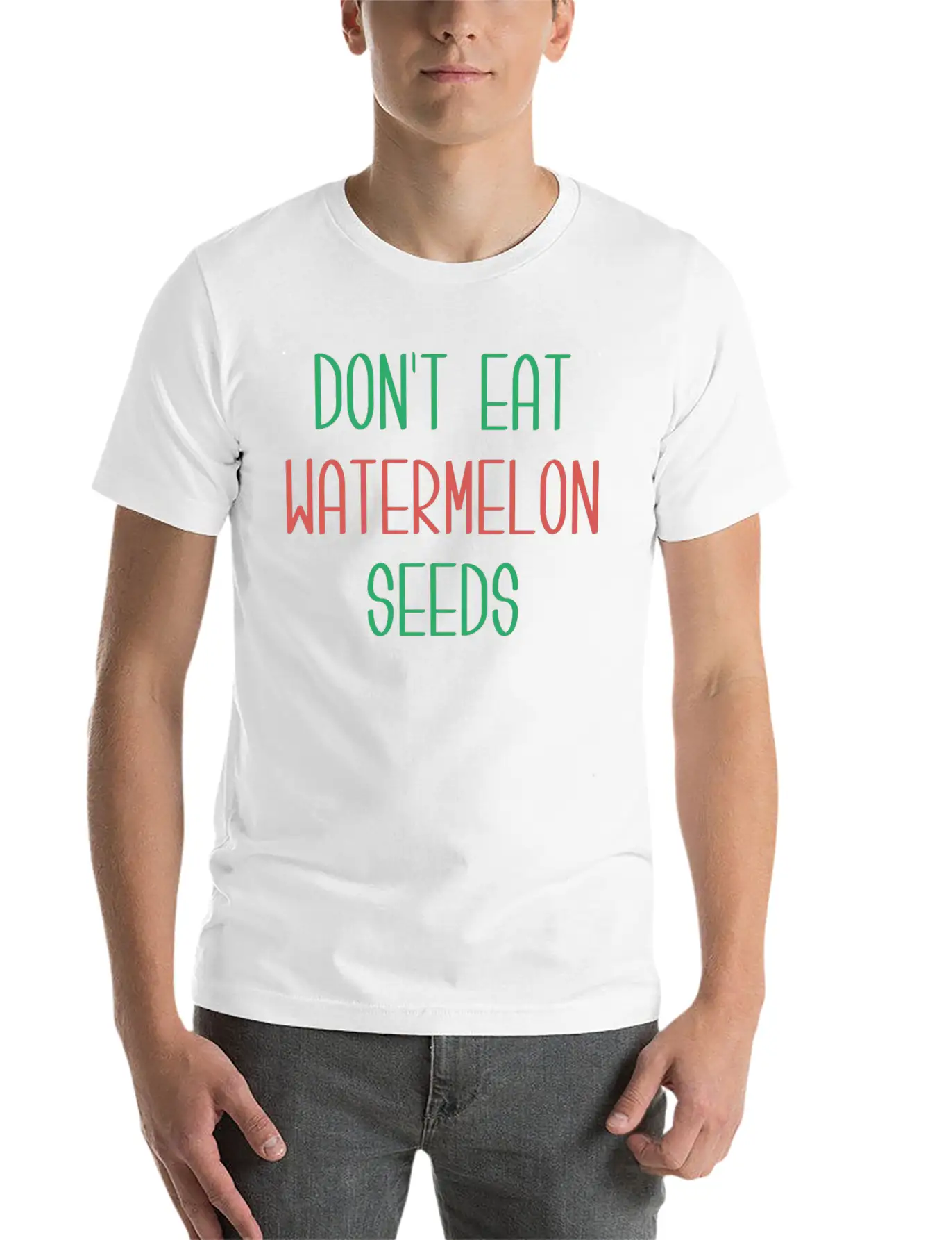 Watermelon Seeds Essential Cotton Tee For Daily Outfits – Unisex Style