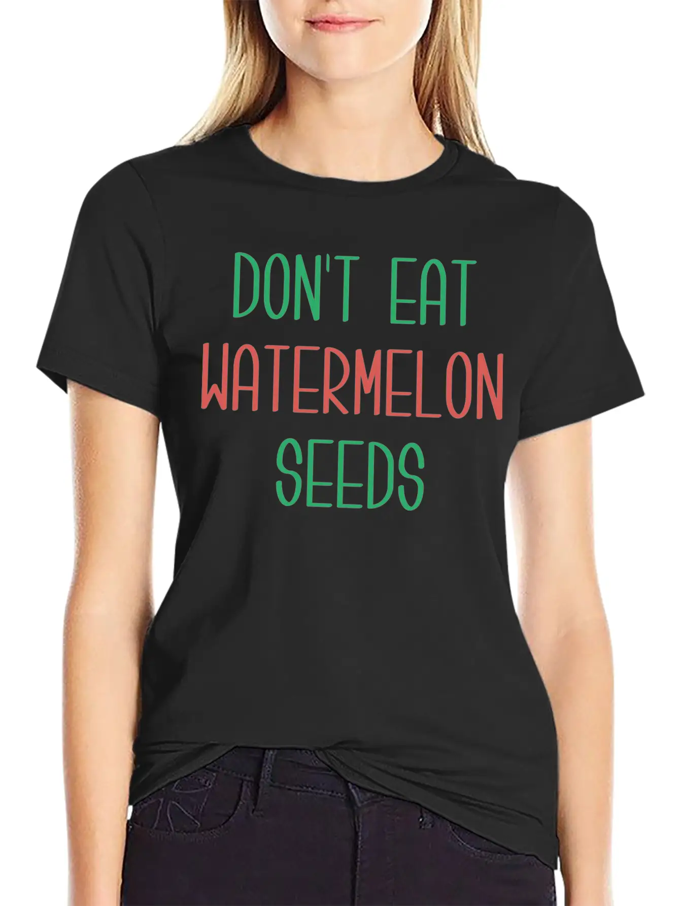 Watermelon Seeds Essential Cotton Tee For Daily Outfits – Unisex Style