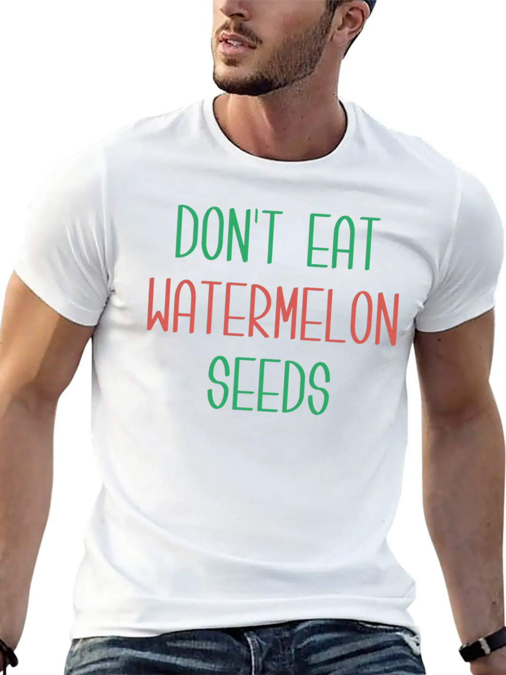 Watermelon Seeds Essential Cotton Tee For Daily Outfits – Unisex Style