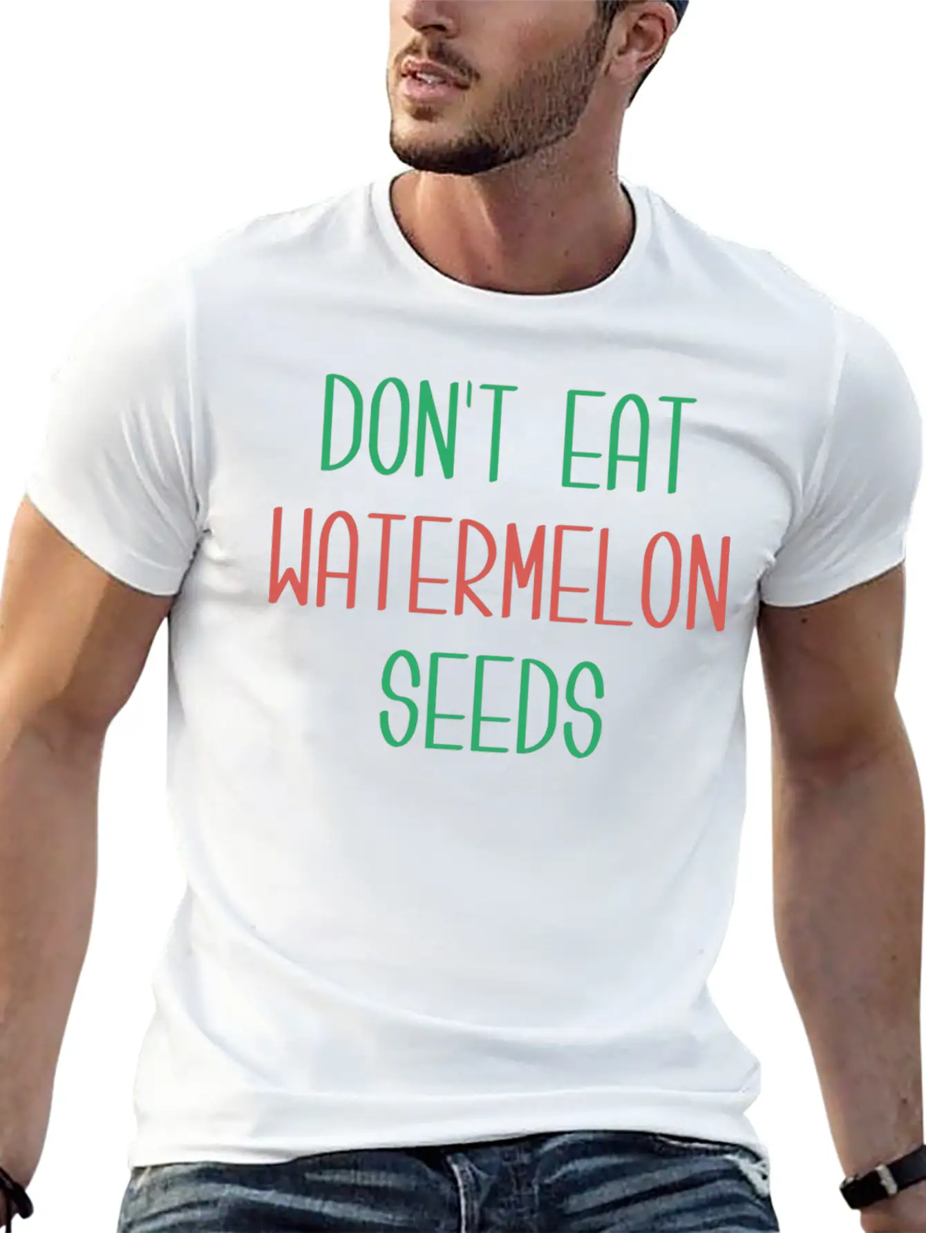 Watermelon Seeds Essential Cotton Tee For Daily Outfits – Unisex Style