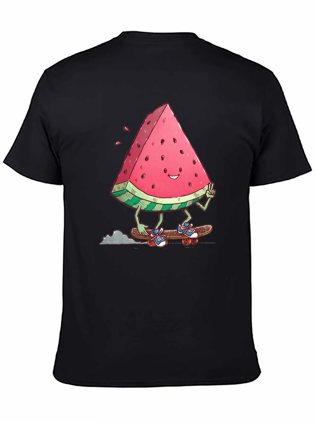 Watermelon Slice Skater Unisex Casual T-Shirt – Clean Design For Daily Comfort