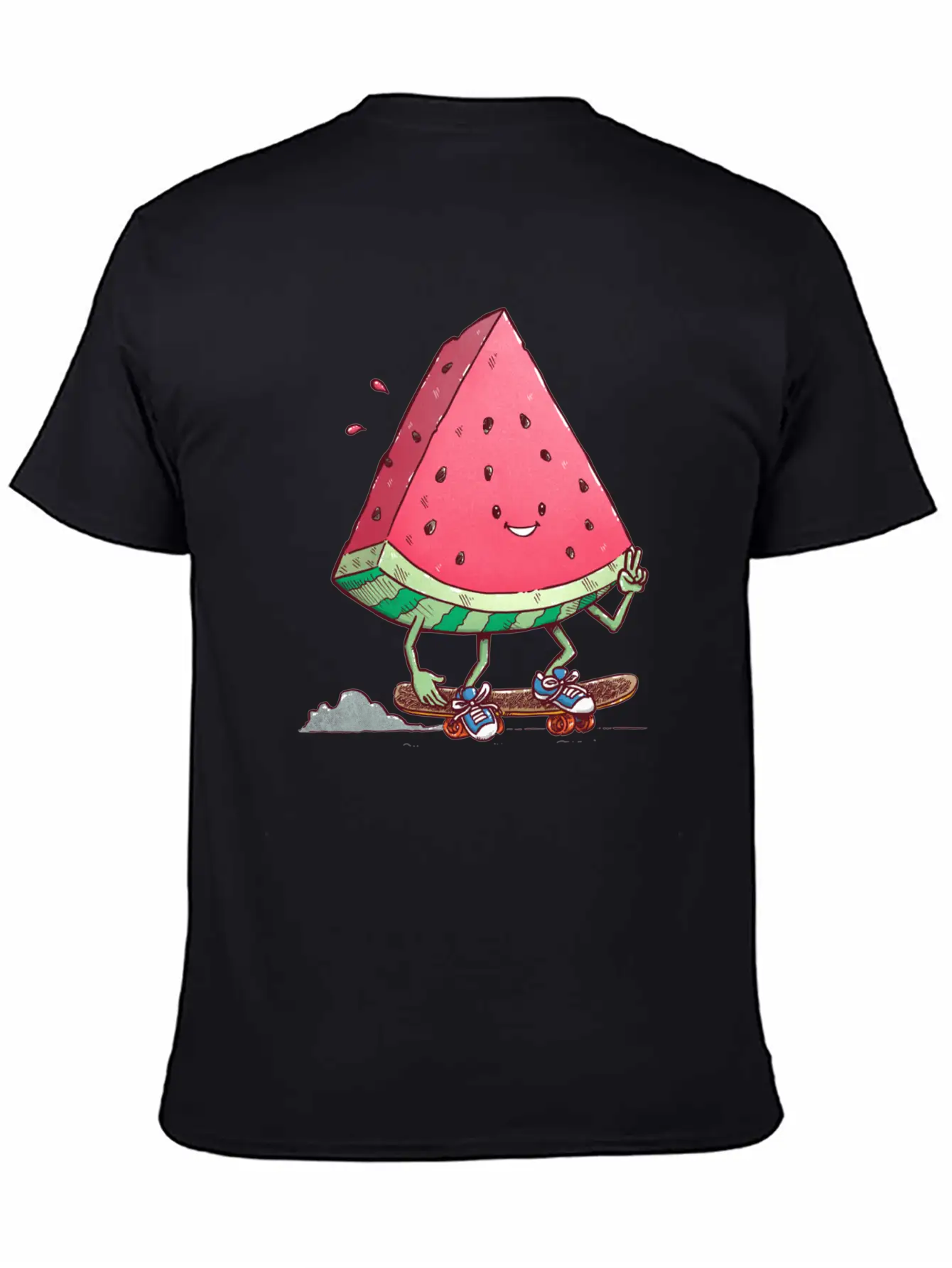 Watermelon Slice Skater Unisex Casual T-Shirt – Clean Design For Daily Comfort