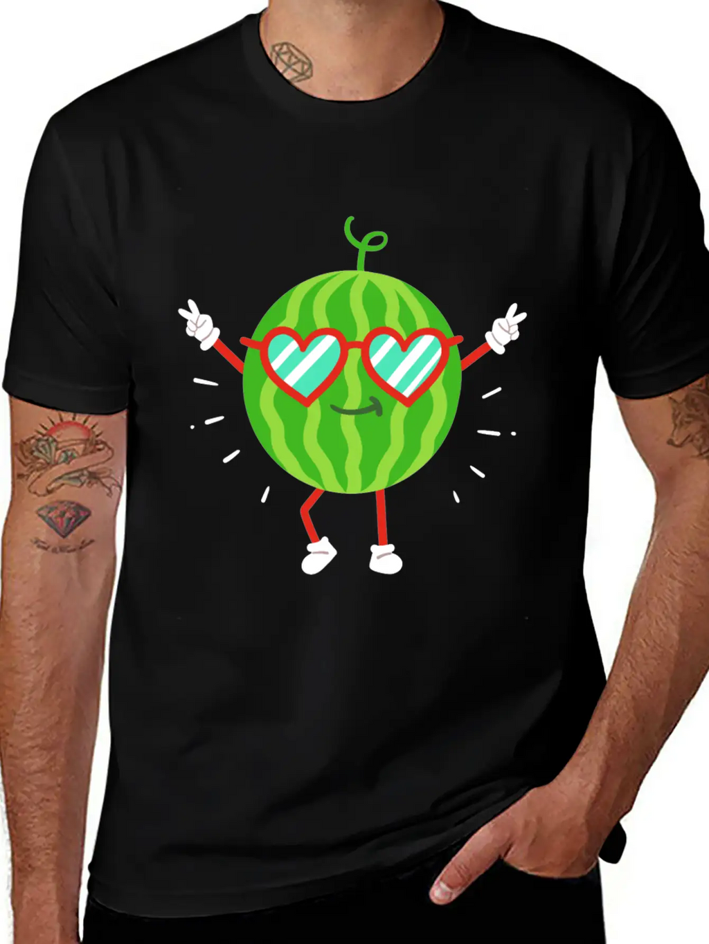 Watermelon Summer Kawaii Unisex Casual T-Shirt – Clean Design For Daily Comfort