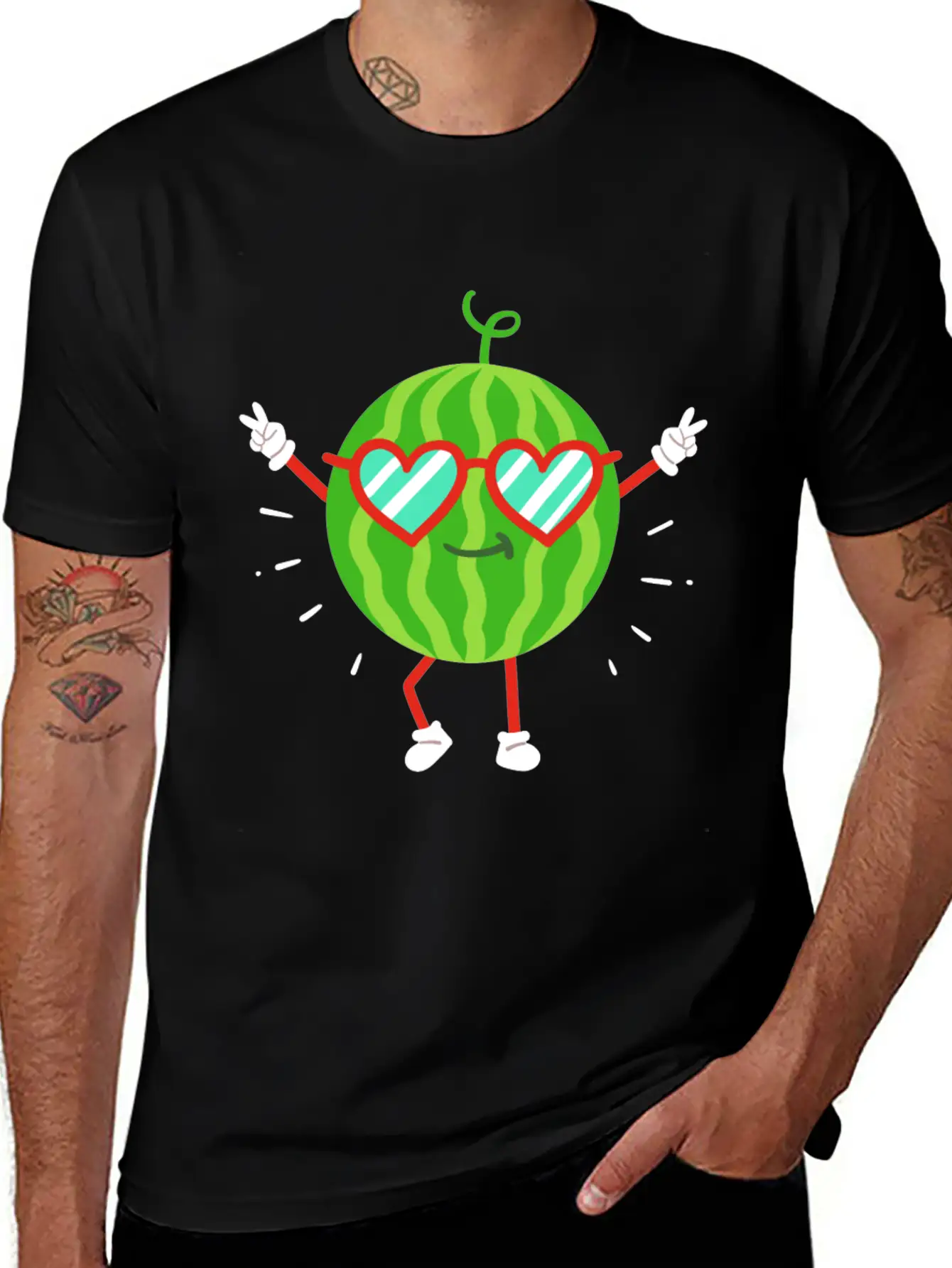 Watermelon Summer Kawaii Unisex Casual T-Shirt – Clean Design For Daily Comfort