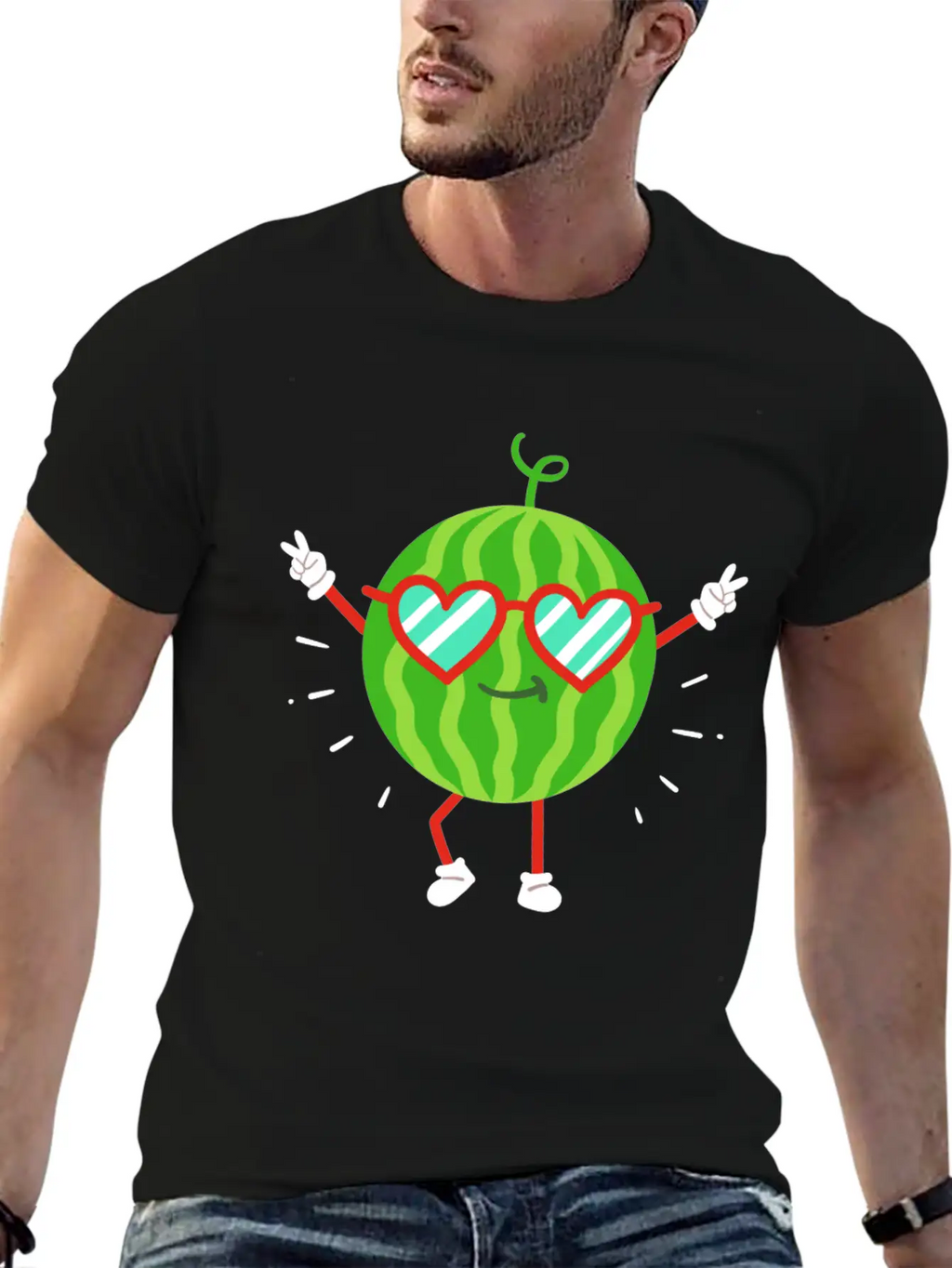 Watermelon Summer Kawaii Unisex Casual T-Shirt – Clean Design For Daily Comfort