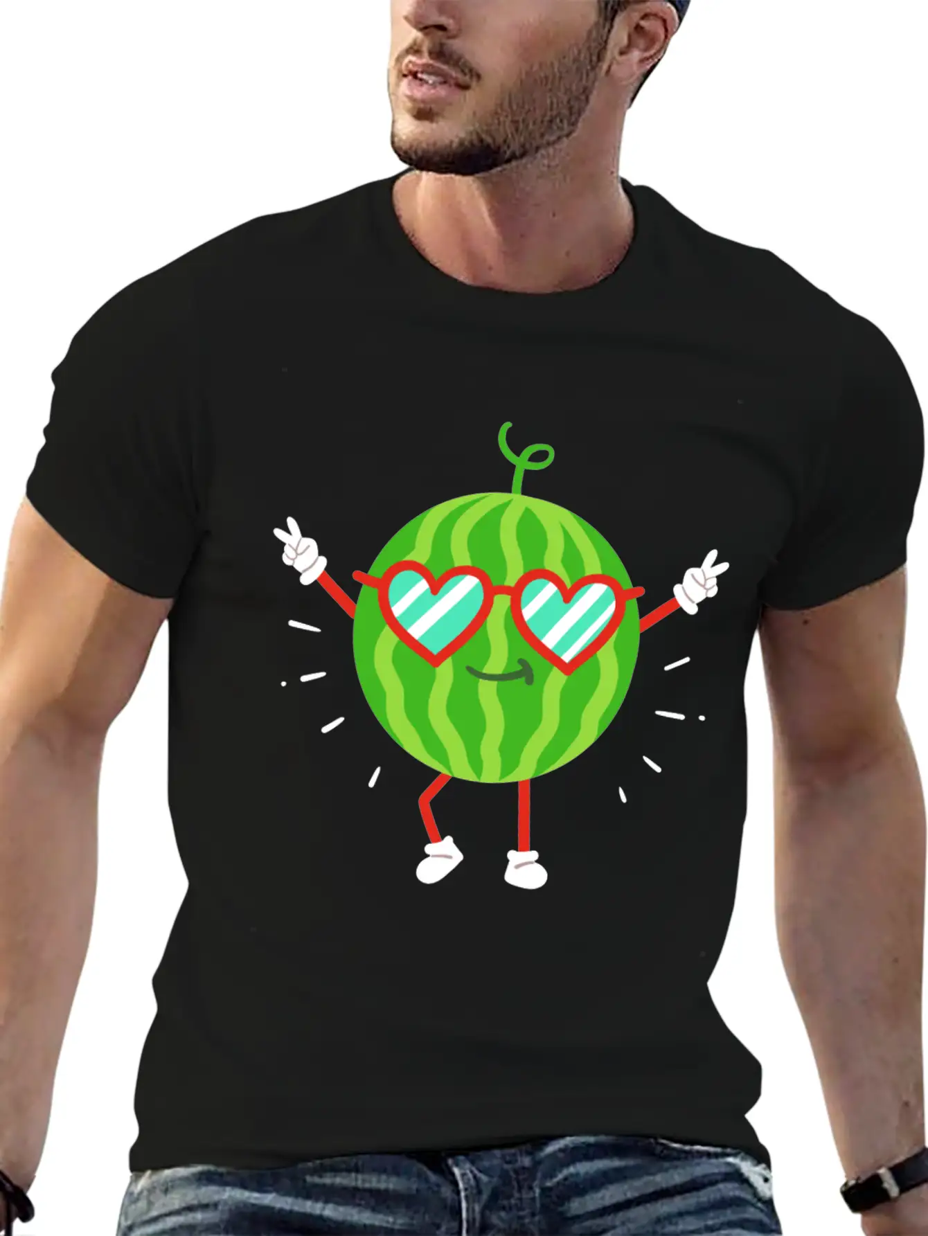 Watermelon Summer Kawaii Unisex Casual T-Shirt – Clean Design For Daily Comfort