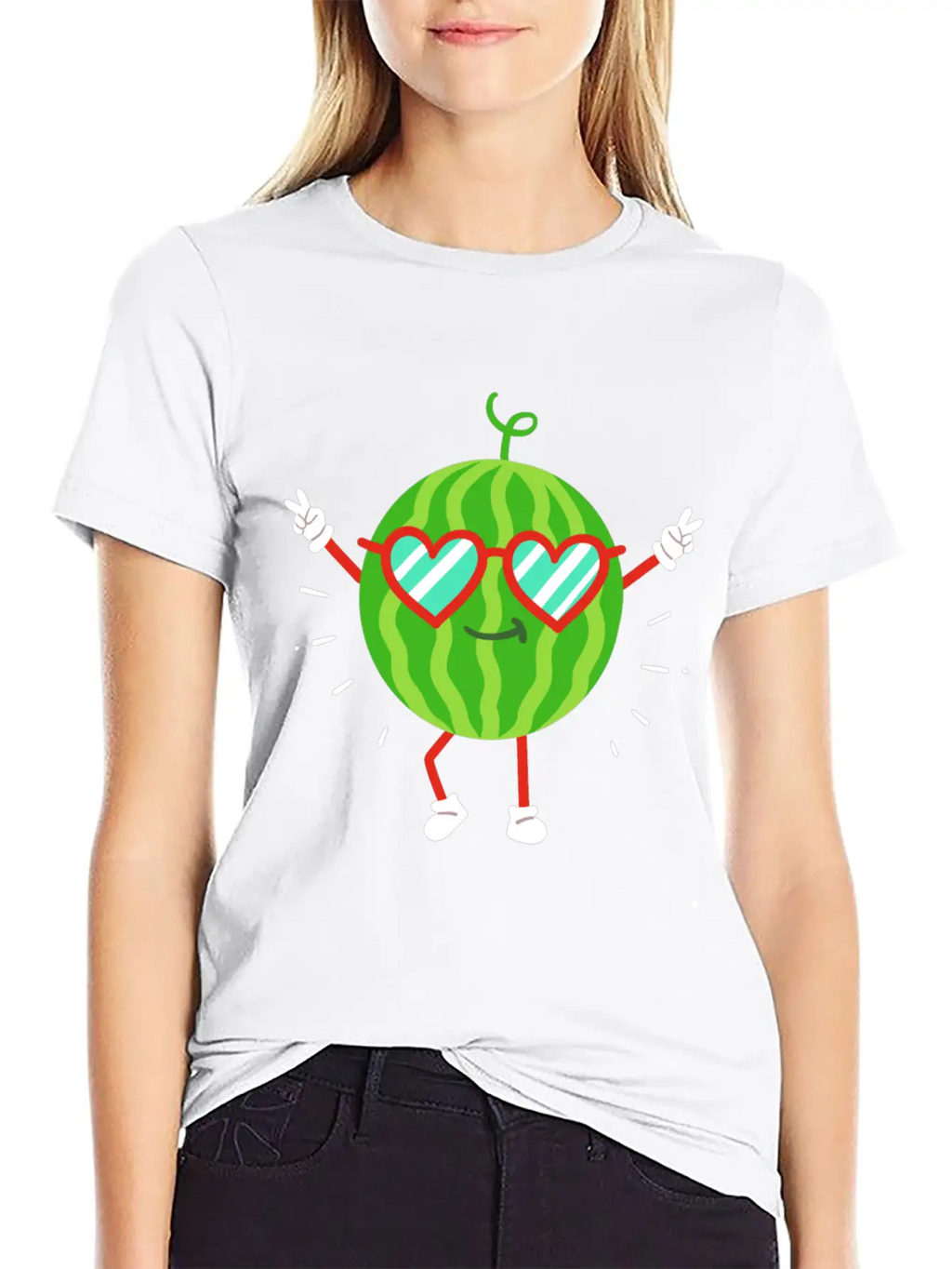 Watermelon Summer Kawaii Unisex Casual T-Shirt – Clean Design For Daily Comfort