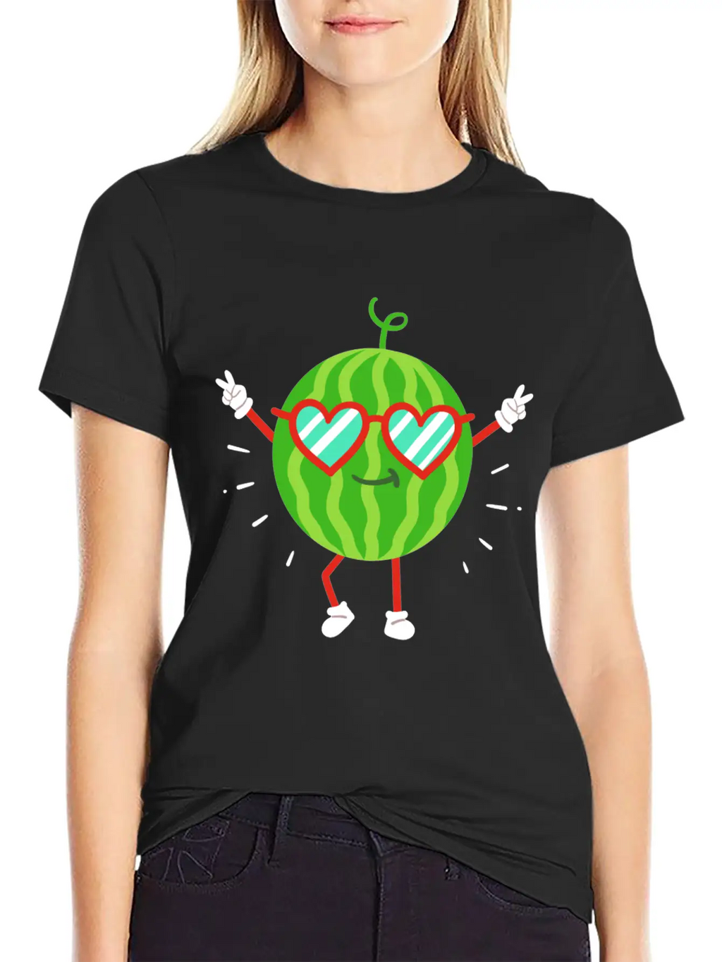 Watermelon Summer Kawaii Unisex Casual T-Shirt – Clean Design For Daily Comfort