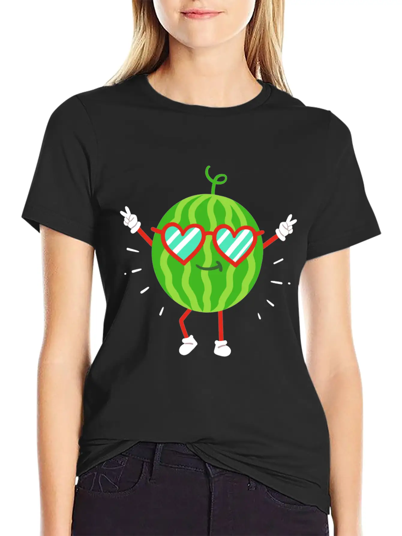 Watermelon Summer Kawaii Unisex Casual T-Shirt – Clean Design For Daily Comfort