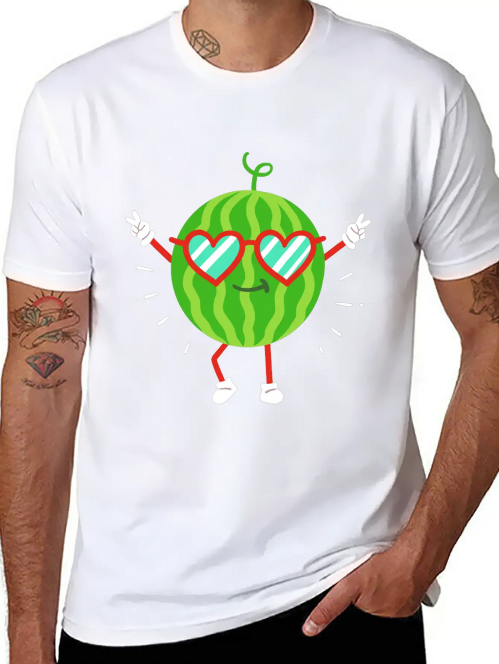 Watermelon Summer Kawaii Unisex Casual T-Shirt – Clean Design For Daily Comfort