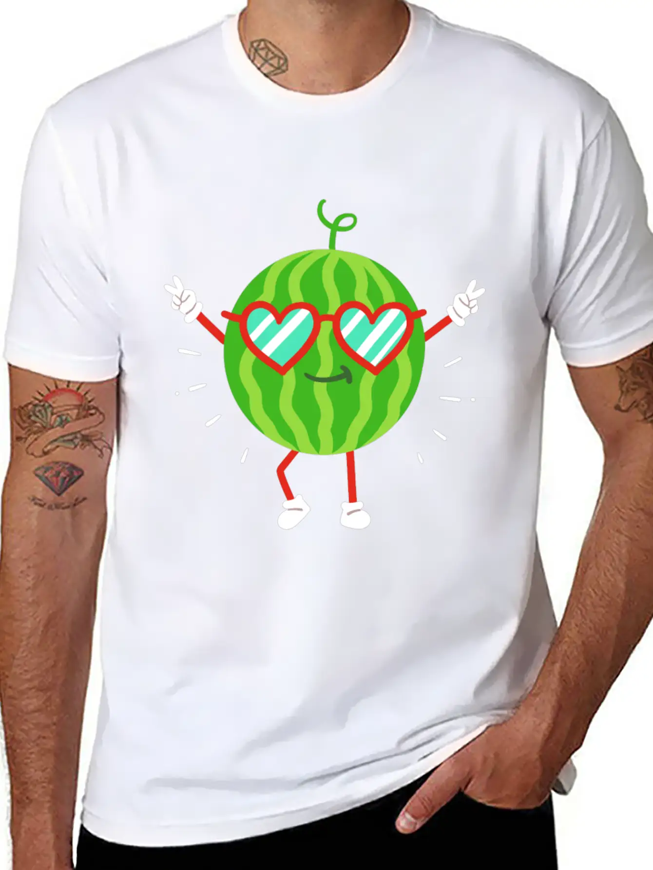 Watermelon Summer Kawaii Unisex Casual T-Shirt – Clean Design For Daily Comfort