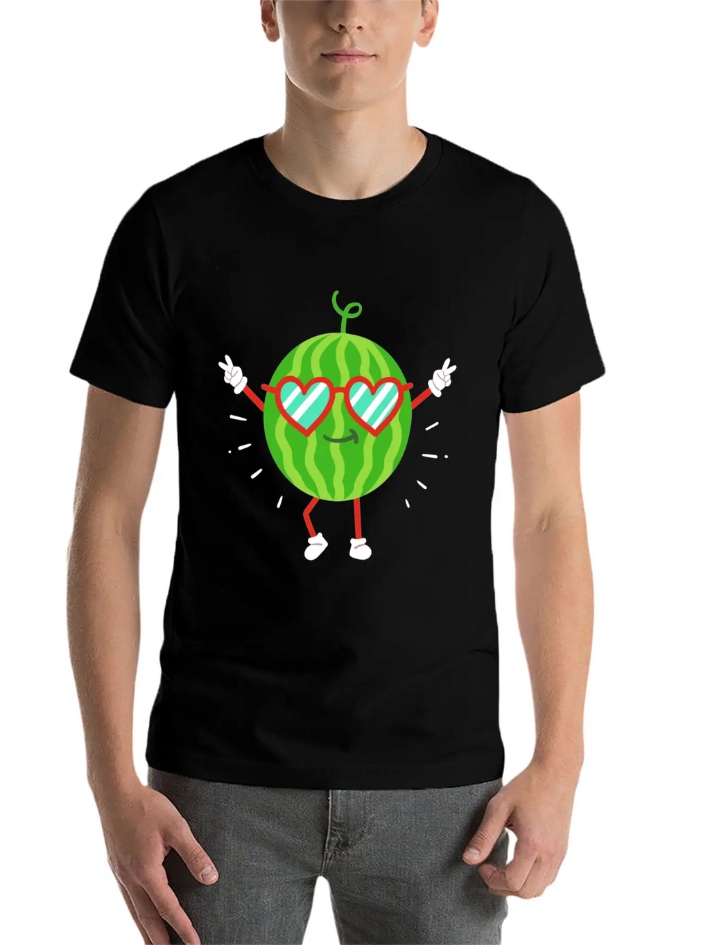 Watermelon Summer Kawaii Unisex Casual T-Shirt – Clean Design For Daily Comfort