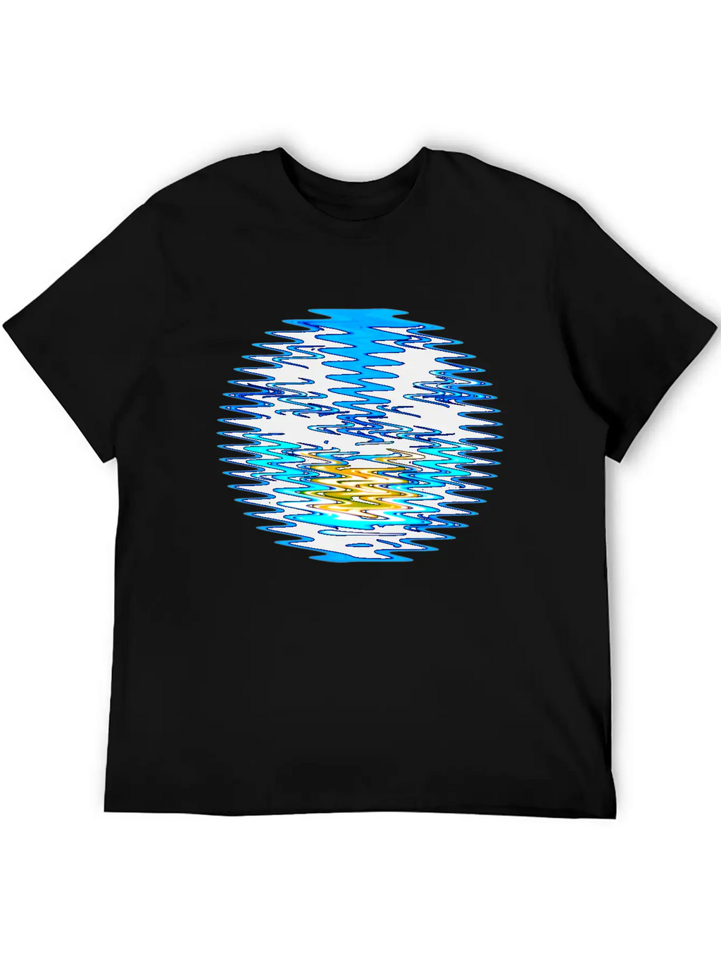 Wave Circle Unisex Casual T-Shirt – Clean Design For Daily Comfort