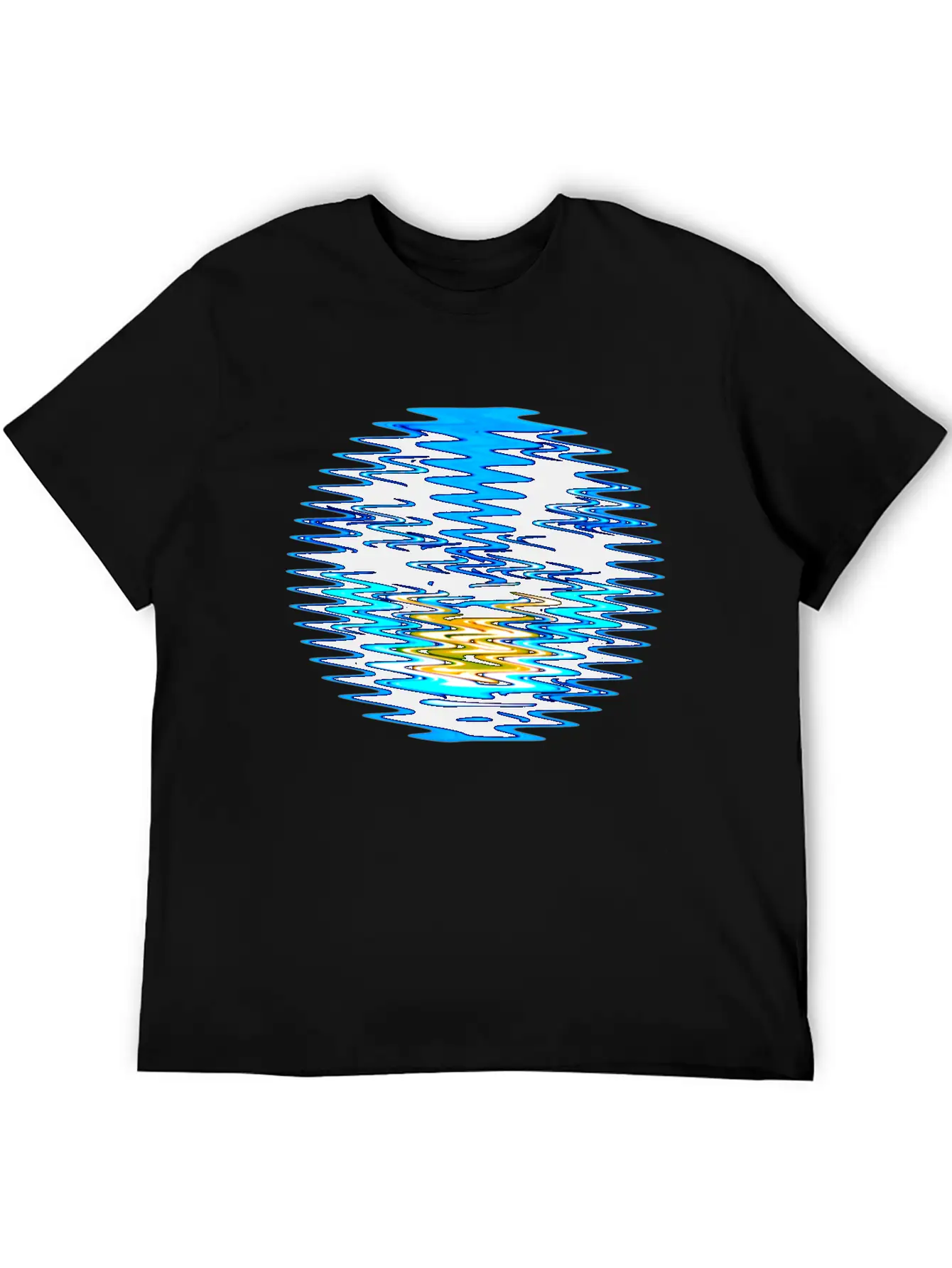Wave Circle Unisex Casual T-Shirt – Clean Design For Daily Comfort