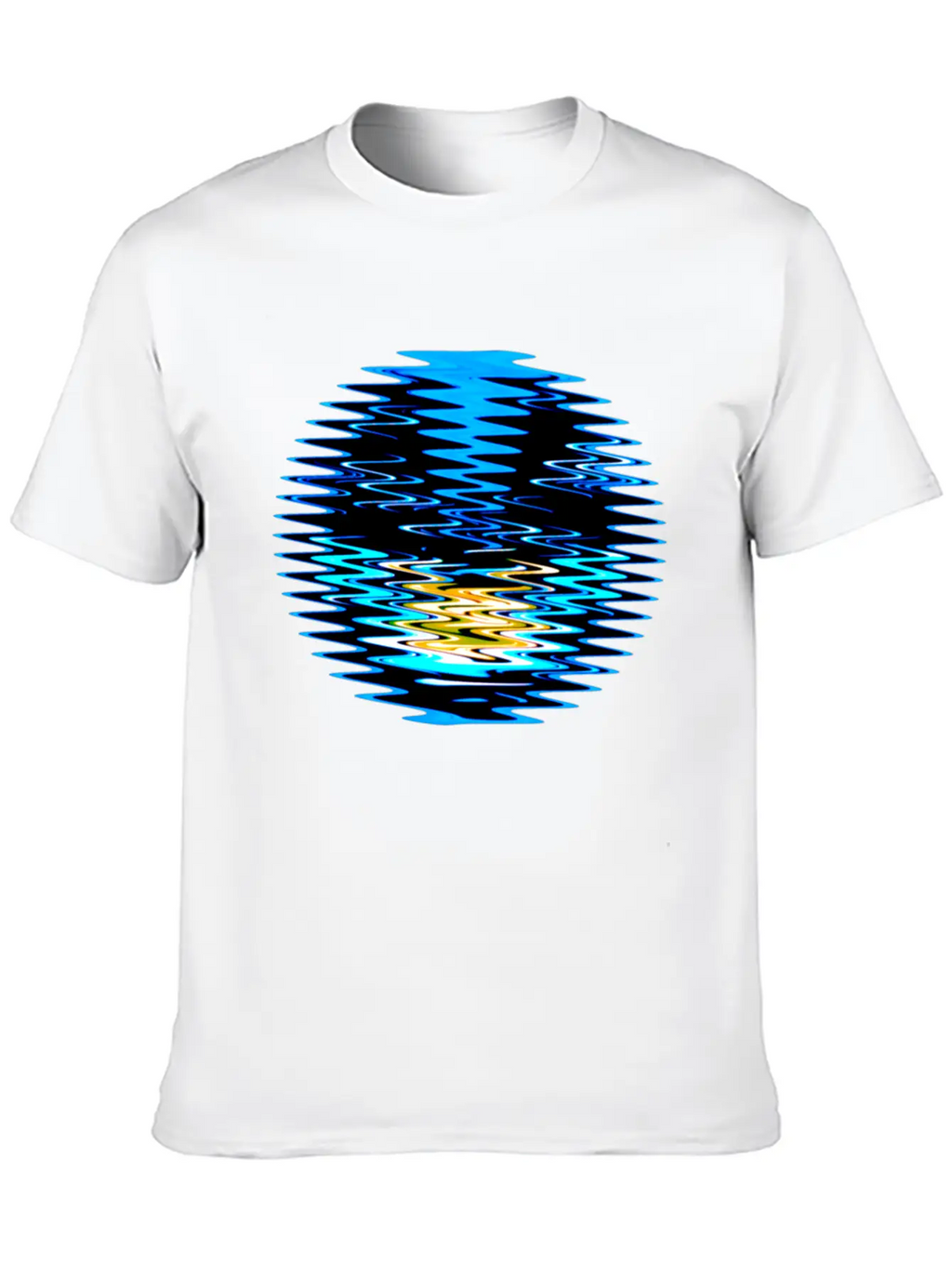 Wave Circle Unisex Casual T-Shirt – Clean Design For Daily Comfort
