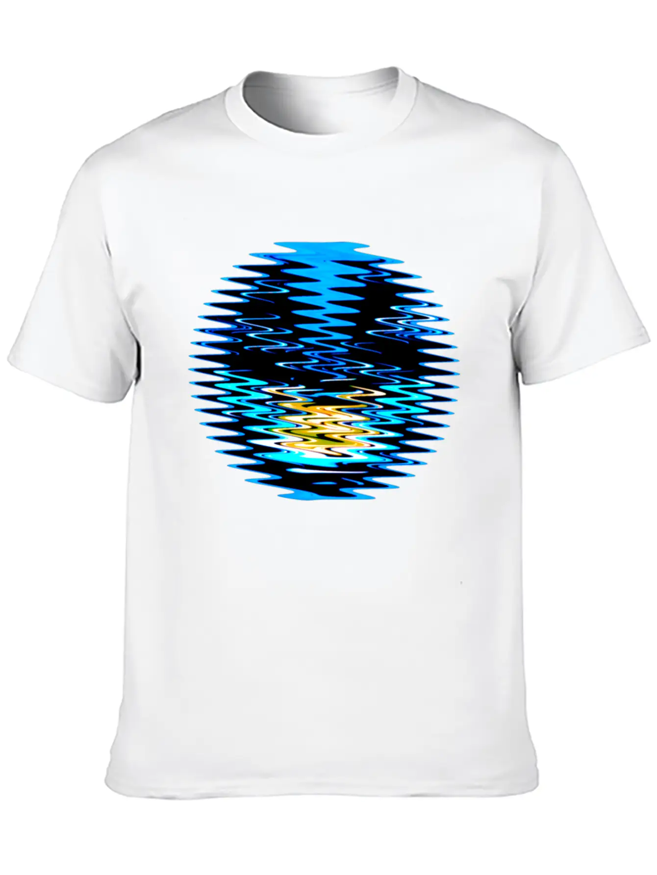 Wave Circle Unisex Casual T-Shirt – Clean Design For Daily Comfort