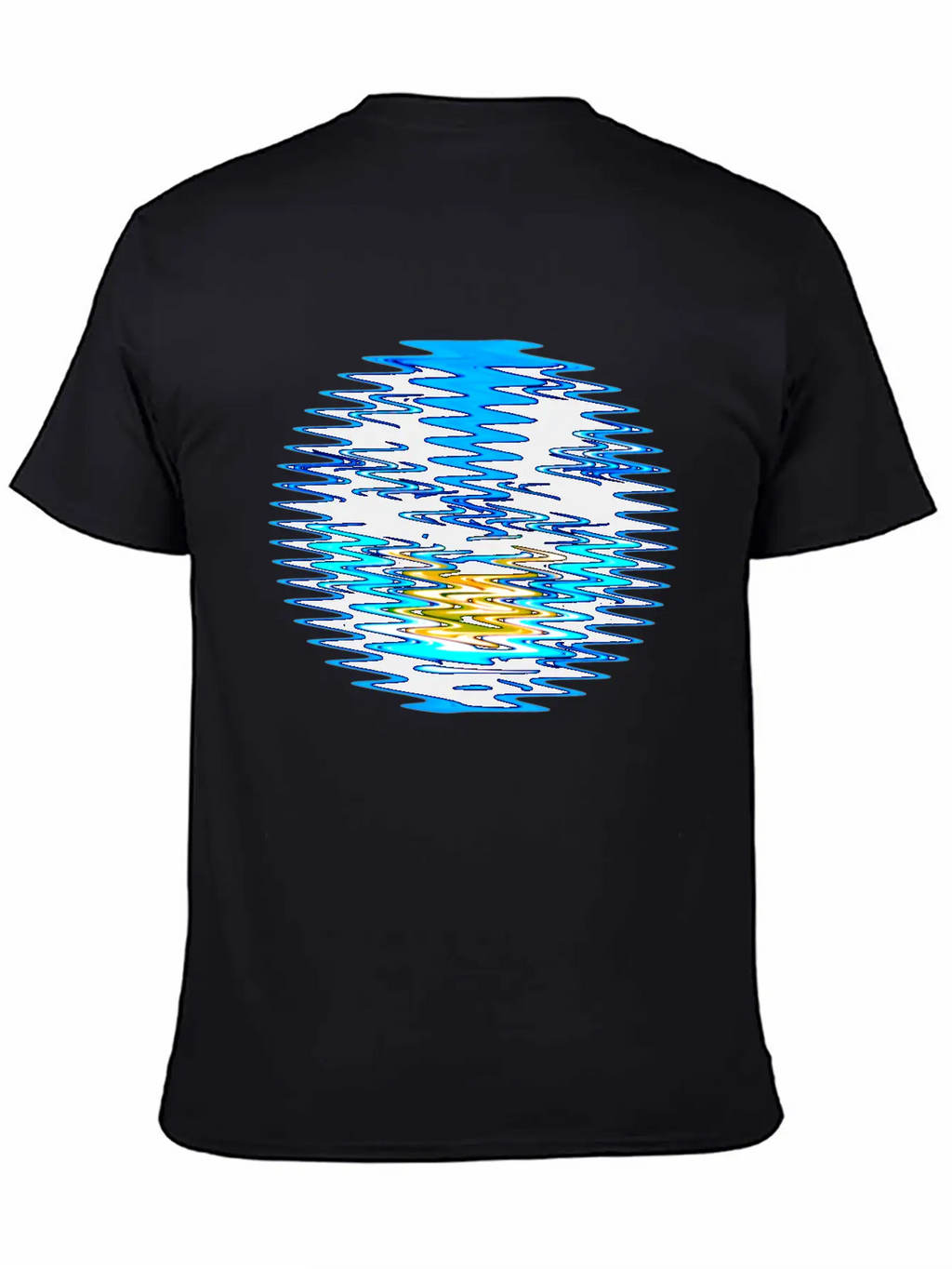 Wave Circle Unisex Casual T-Shirt – Clean Design For Daily Comfort