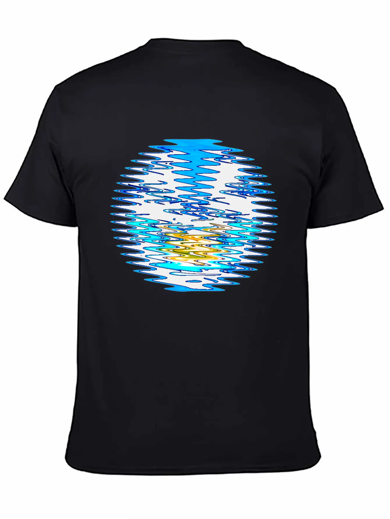 Wave Circle Unisex Casual T-Shirt – Clean Design For Daily Comfort