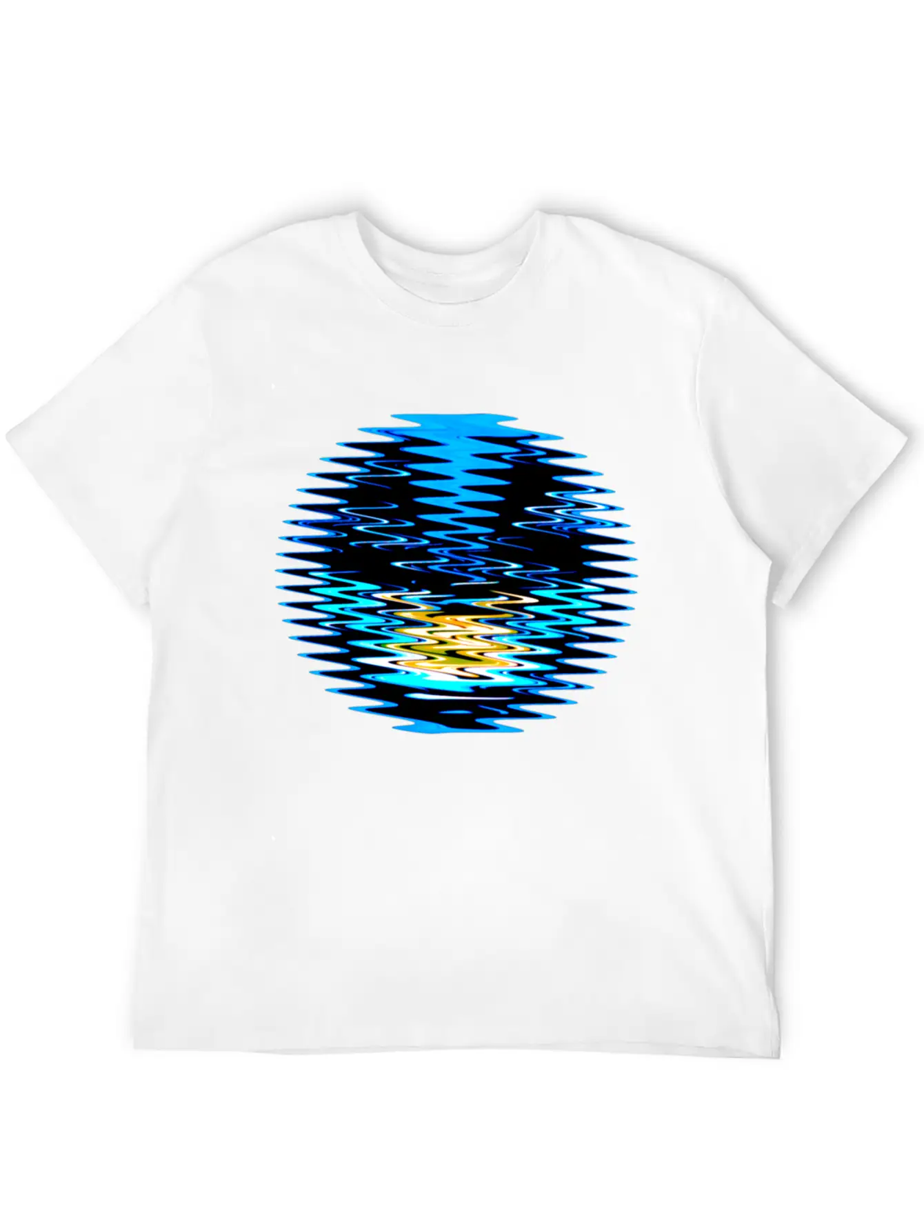 Wave Circle Unisex Casual T-Shirt – Clean Design For Daily Comfort