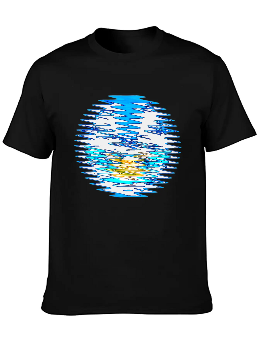Wave Circle Unisex Casual T-Shirt – Clean Design For Daily Comfort