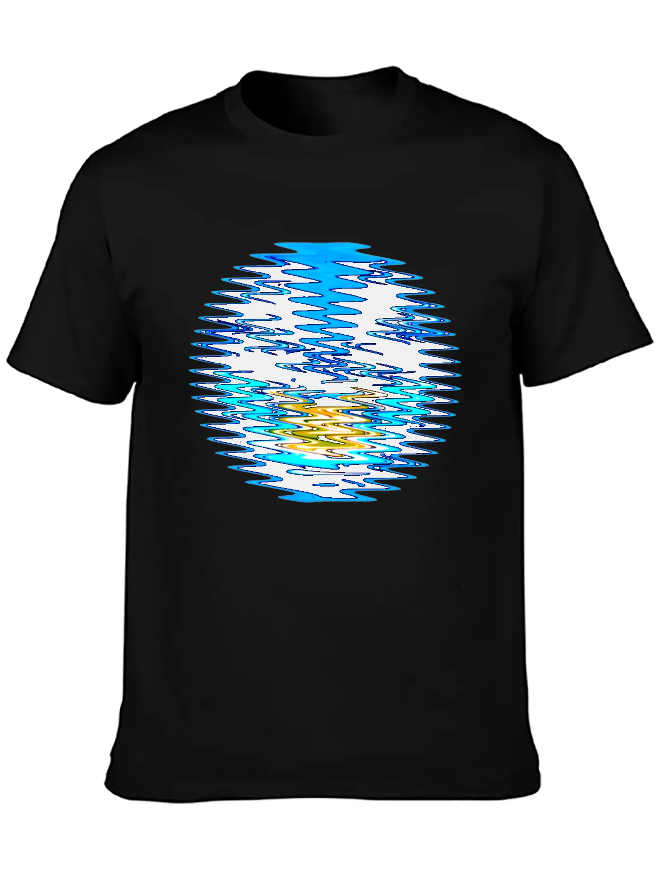 Wave Circle Unisex Casual T-Shirt – Clean Design For Daily Comfort