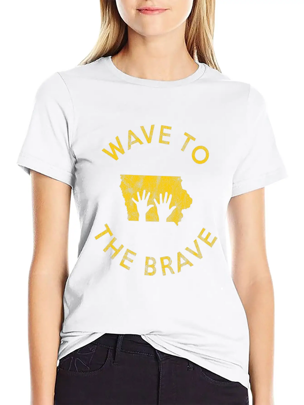 Wave To The Brave Iowa Children's Hospital Fan Stylish Everyday T-Shirt – Unisex Basic Cotton Tee
