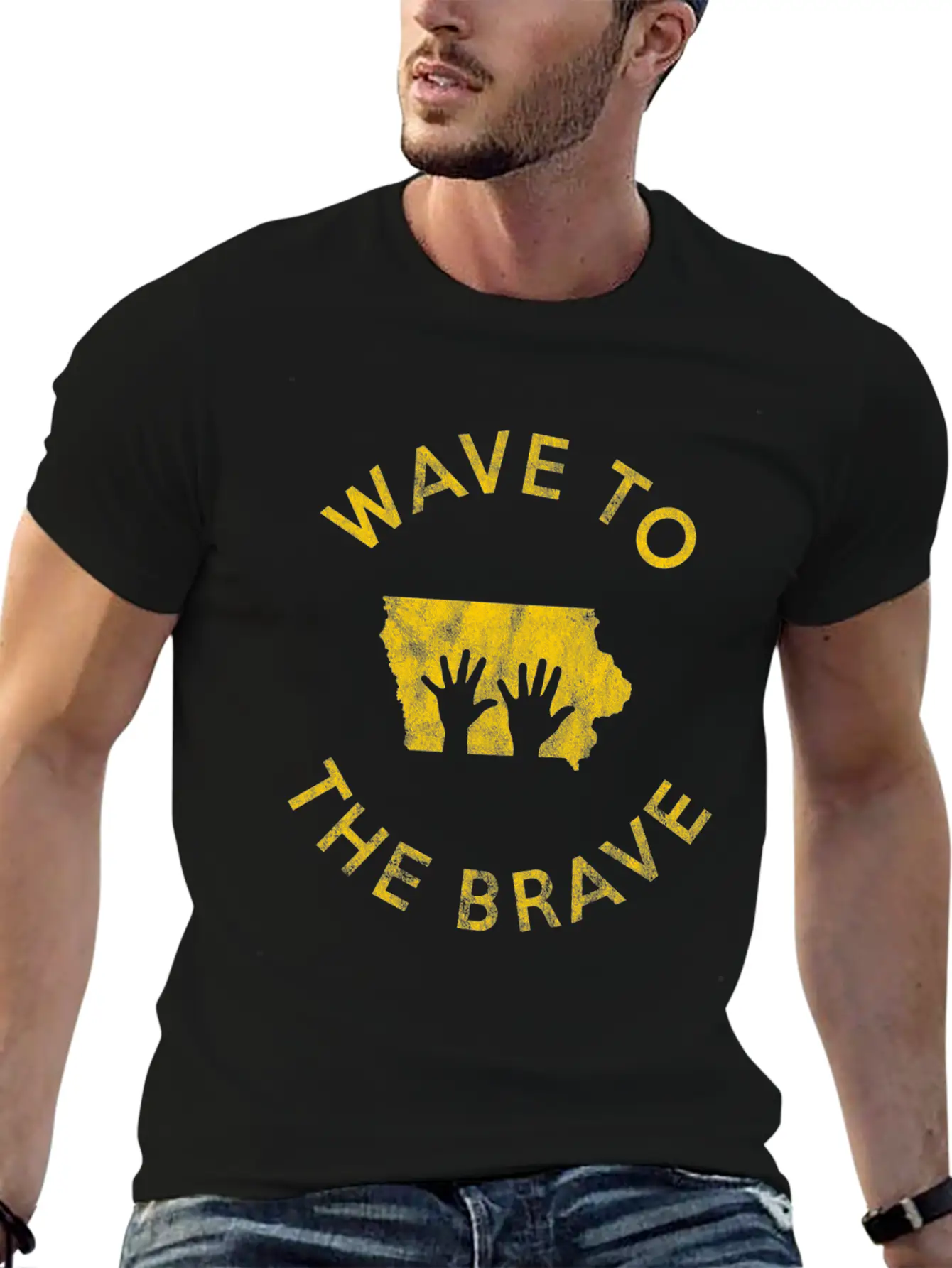 Wave To The Brave Iowa Children's Hospital Fan Stylish Everyday T-Shirt – Unisex Basic Cotton Tee