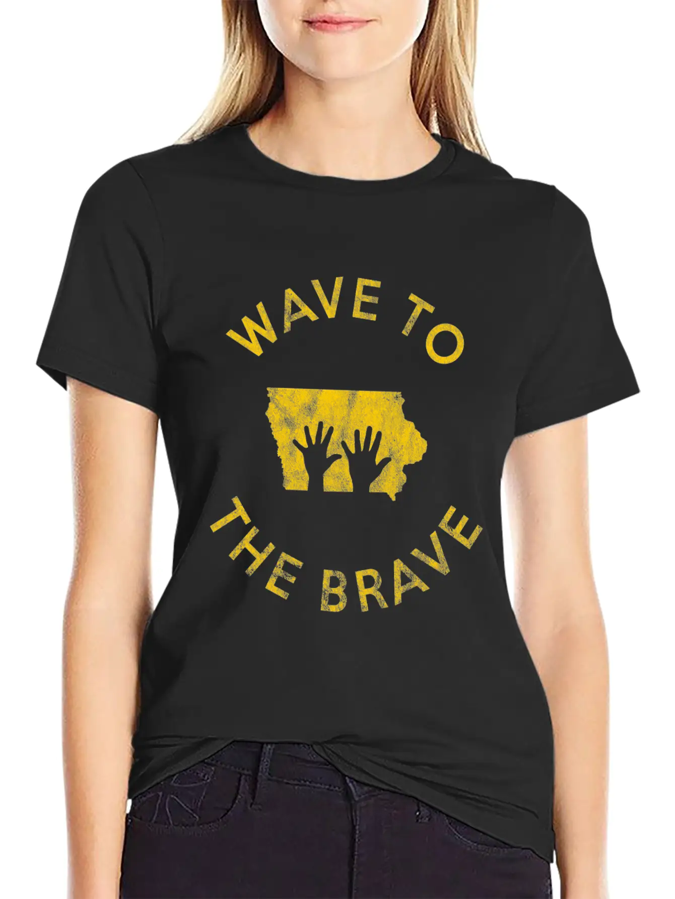 Wave To The Brave Iowa Children's Hospital Fan Stylish Everyday T-Shirt – Unisex Basic Cotton Tee