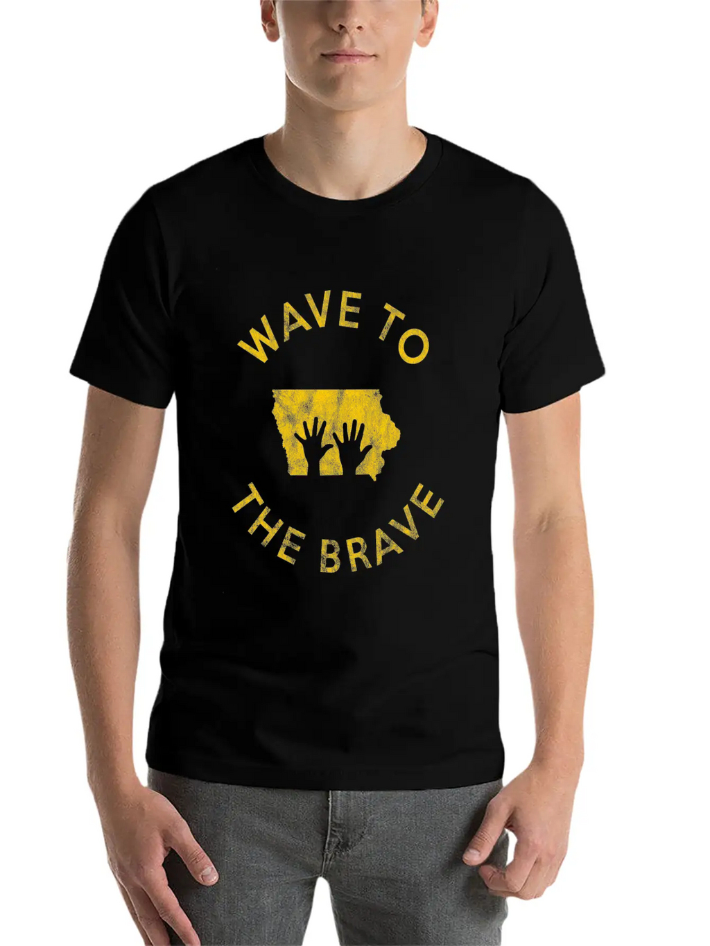 Wave To The Brave Iowa Children's Hospital Fan Stylish Everyday T-Shirt – Unisex Basic Cotton Tee