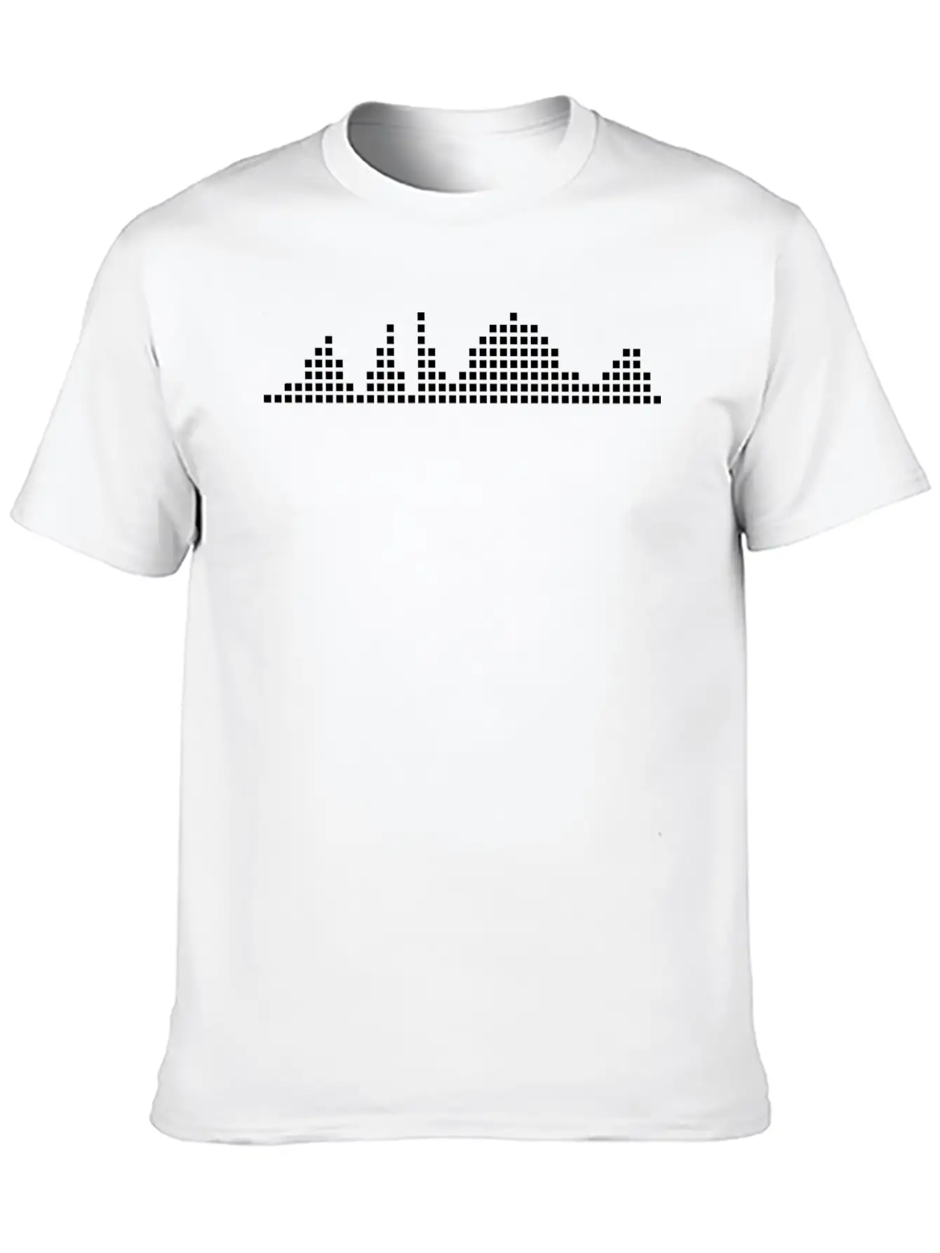 Waves Amplitude Rash Curve Diagram Music Unisex Casual T-Shirt – Clean Design For Daily Comfort