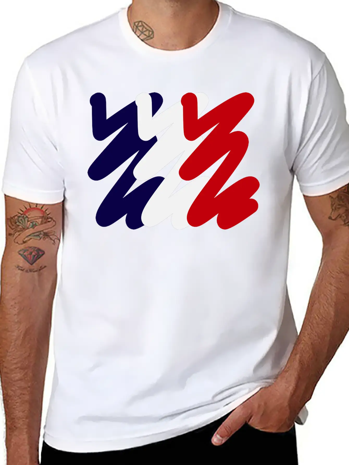 Waving Flag In The Wind Flags Customizable Colors Essential Cotton Tee For Daily Outfits – Unisex Style