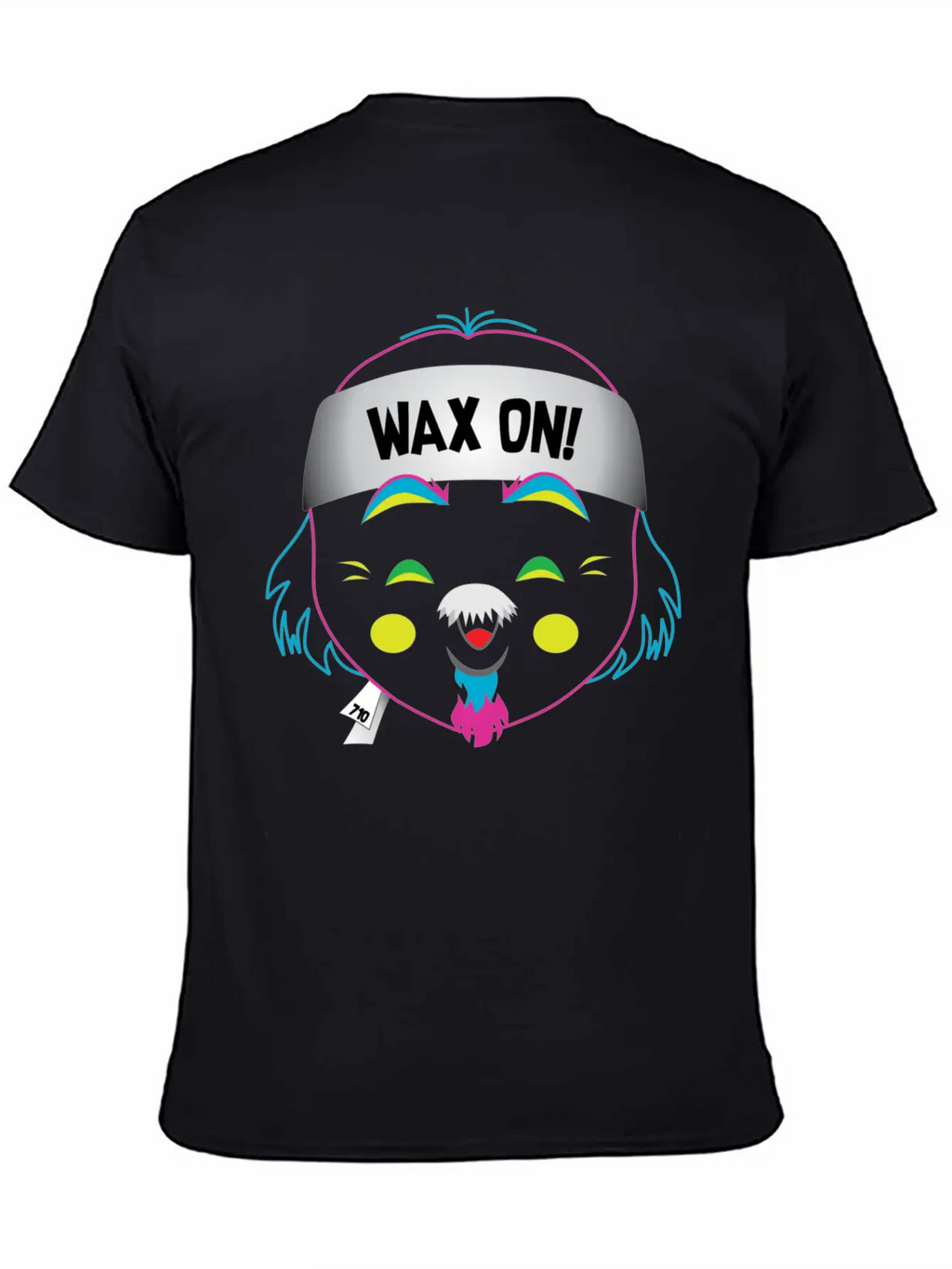 Wax On! Neon Unisex Short Sleeve Soft Cotton T-Shirt – Casual Everyday Wear
