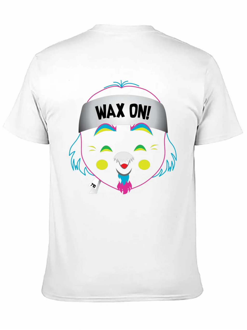 Wax On! Neon Unisex Short Sleeve Soft Cotton T-Shirt – Casual Everyday Wear
