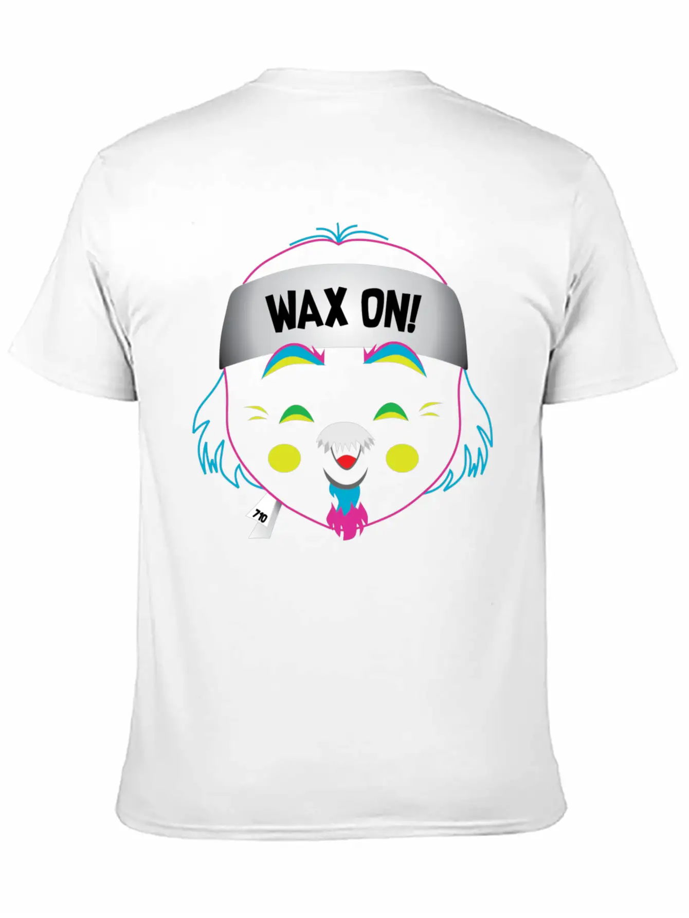 Wax On! Neon Unisex Short Sleeve Soft Cotton T-Shirt – Casual Everyday Wear