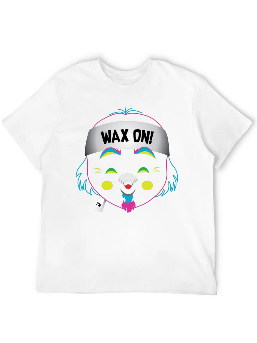 Wax On! Neon Unisex Short Sleeve Soft Cotton T-Shirt – Casual Everyday Wear