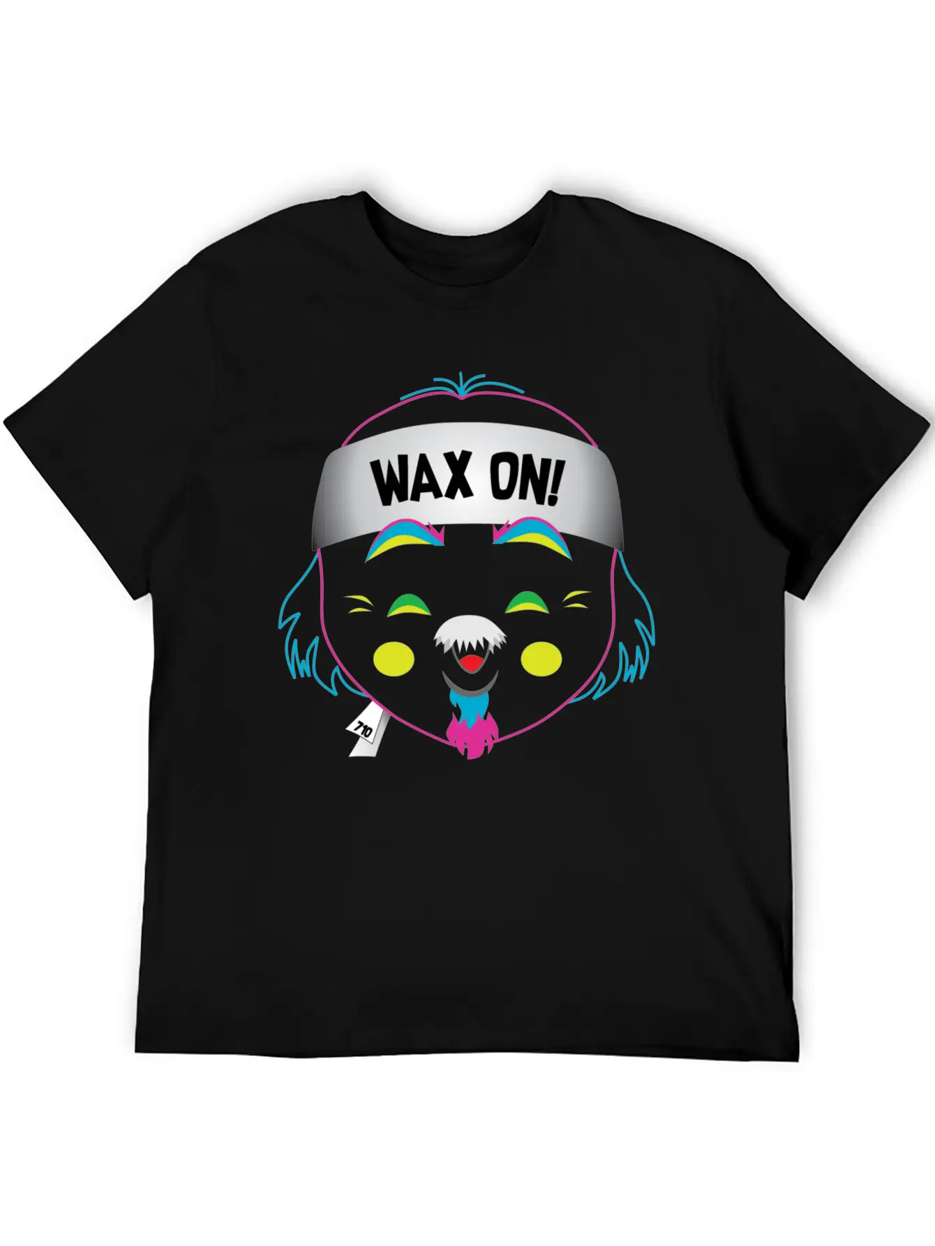 Wax On! Neon Unisex Short Sleeve Soft Cotton T-Shirt – Casual Everyday Wear