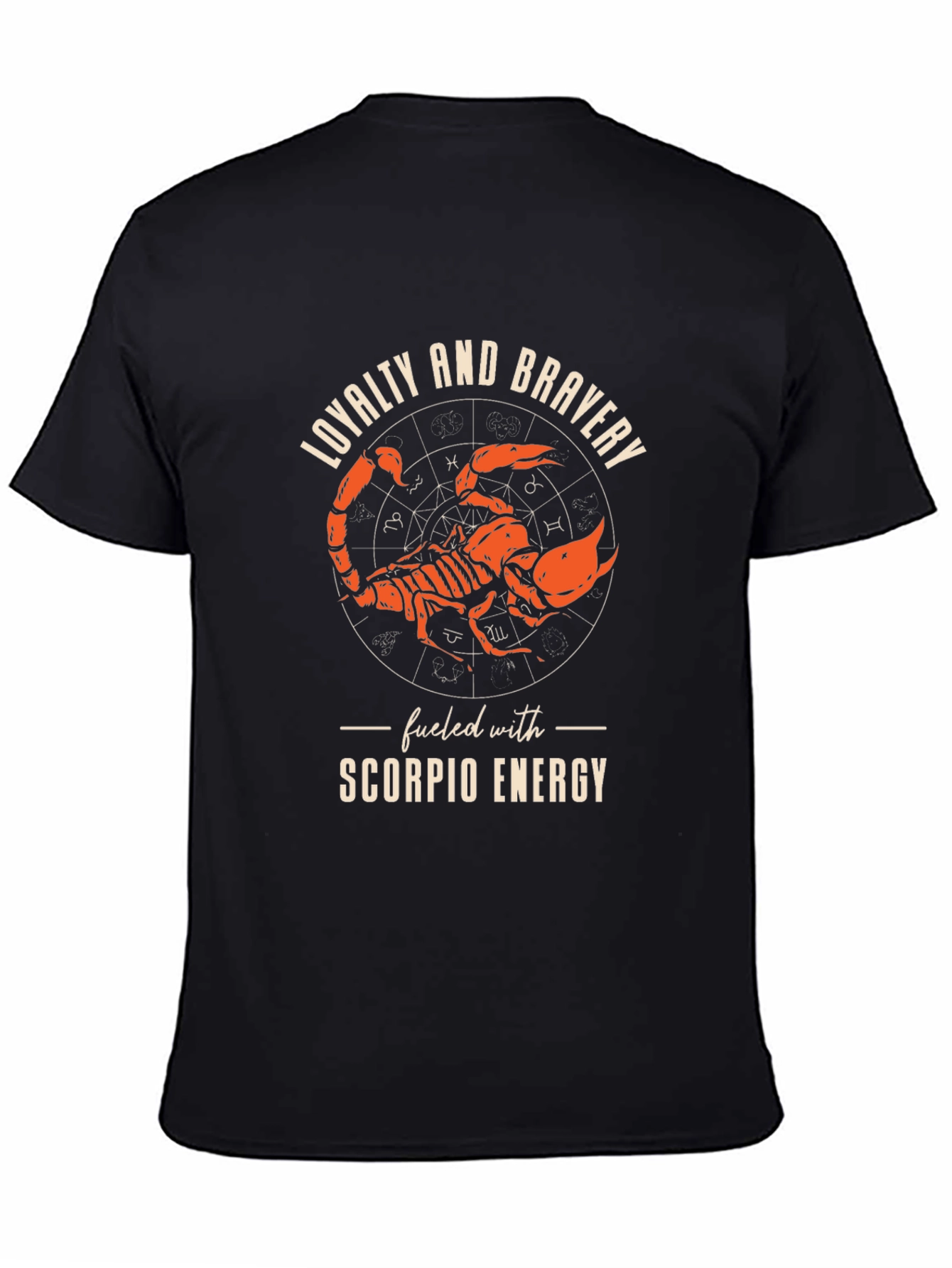 Scorpio Energy Graphic Tee - Loyalty & Bravery Design