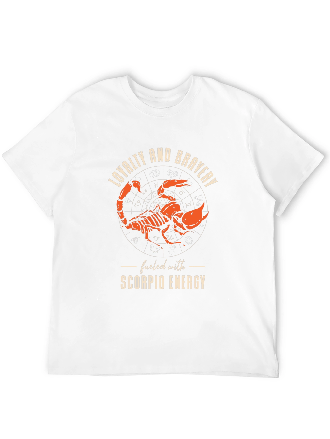 Scorpio Energy Graphic Tee - Loyalty & Bravery Design
