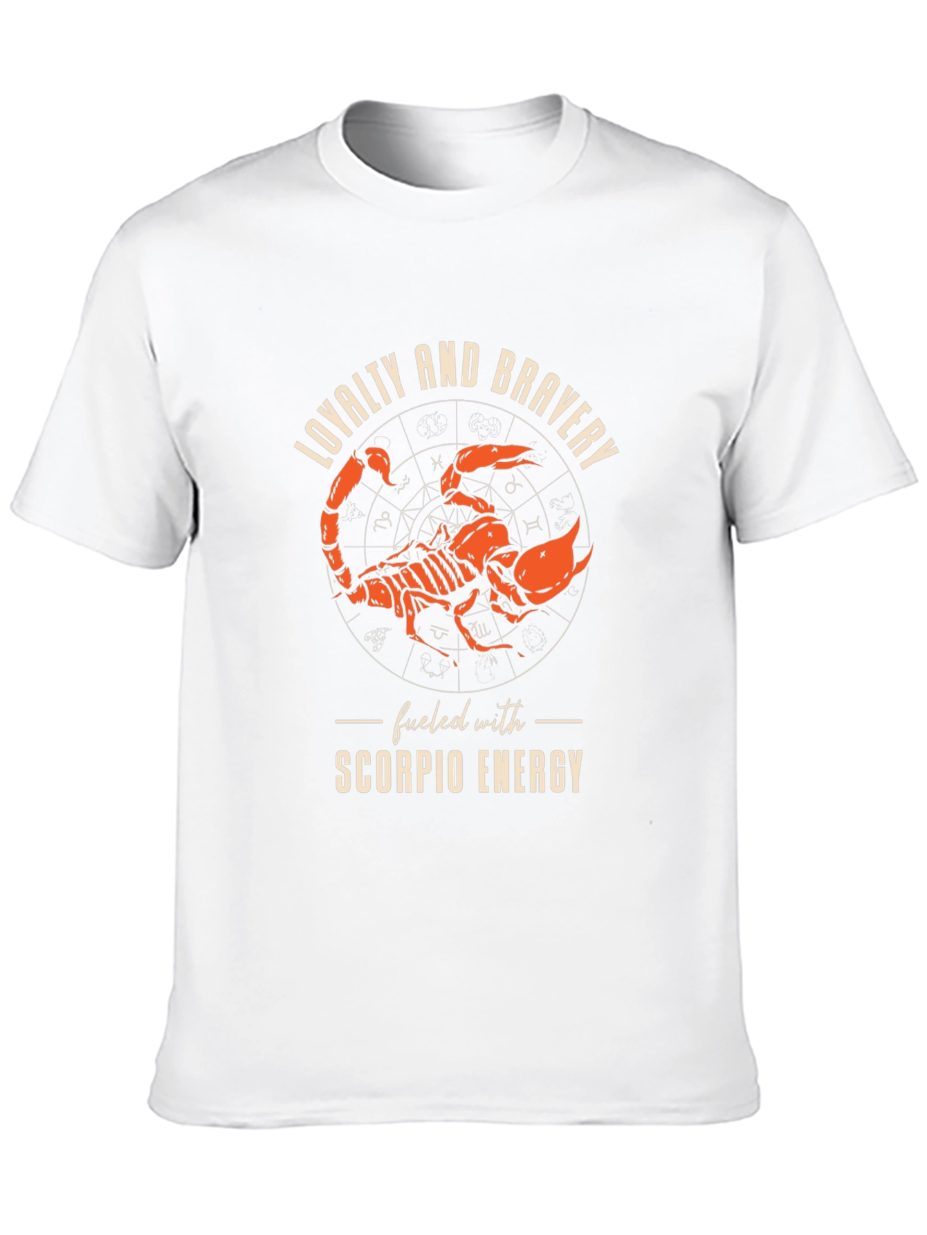 Scorpio Energy Graphic Tee - Loyalty & Bravery Design
