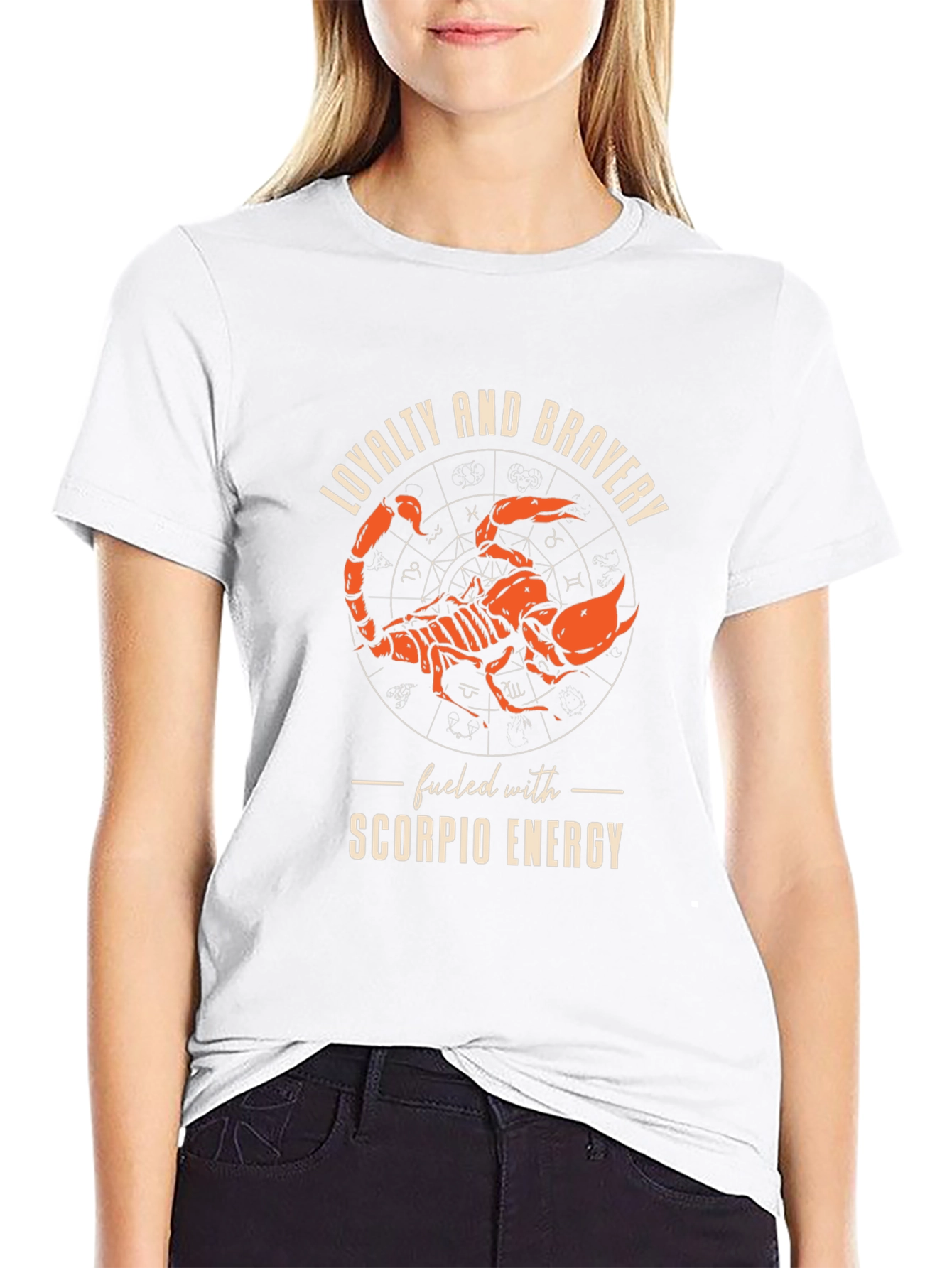 Scorpio Energy Graphic Tee - Loyalty & Bravery Design