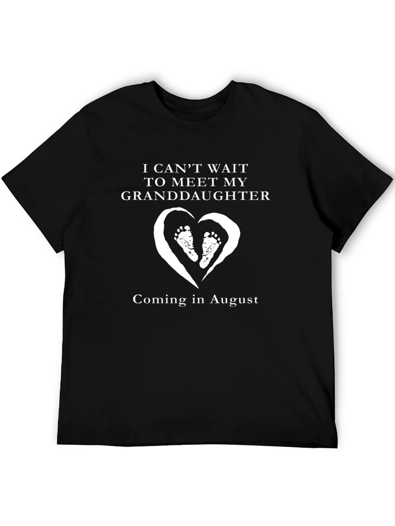 Granddaughter Announcement T-Shirt - August