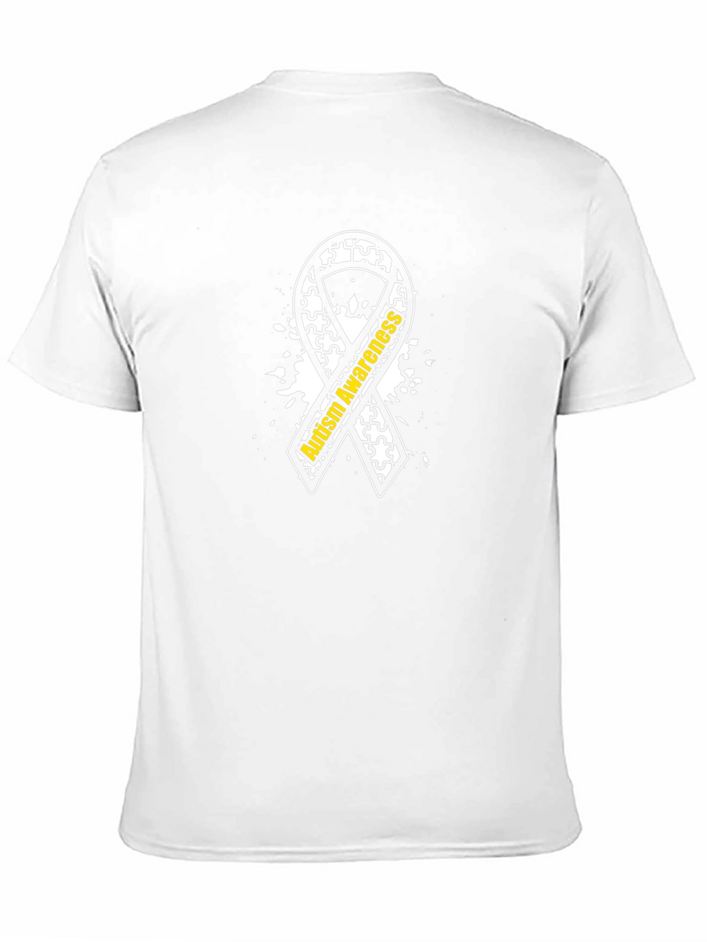 Autism Awareness Ribbon T-Shirt - Puzzle Piece Design